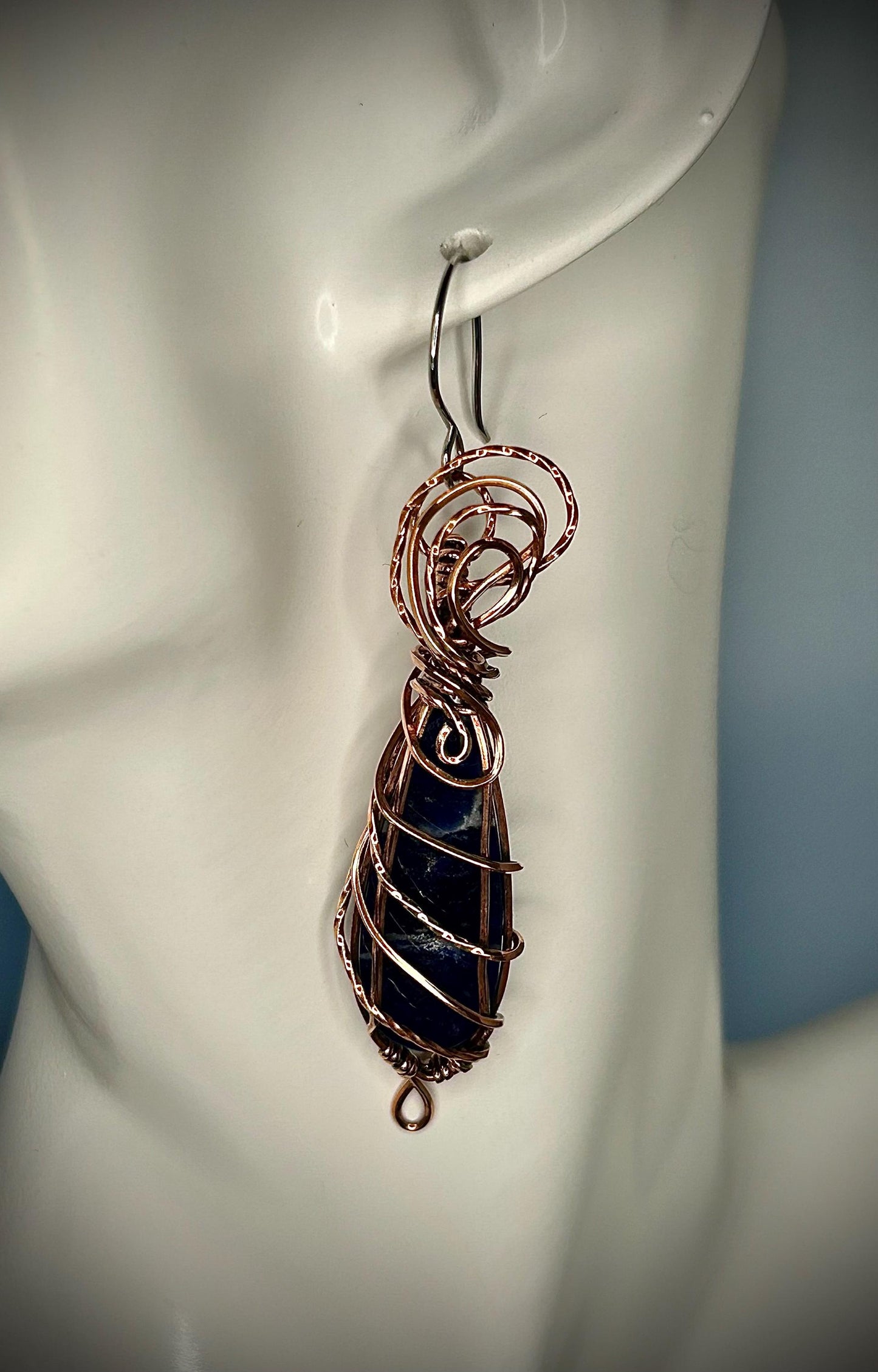 Copper Sodalite Earrings
