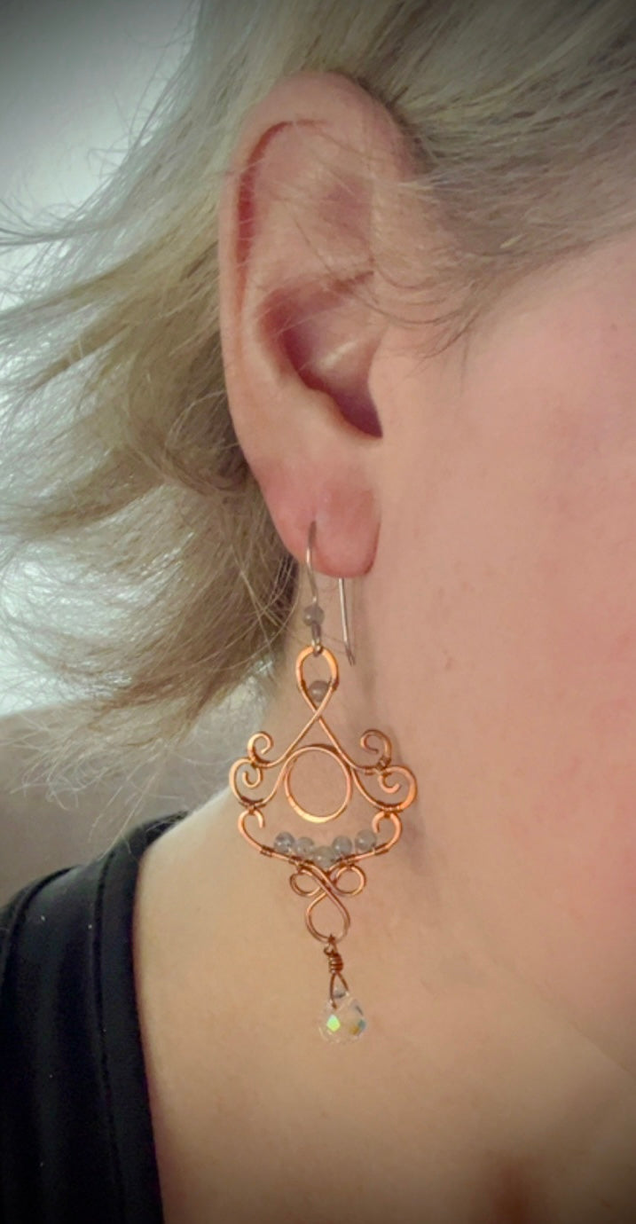 Labradorite Earrings