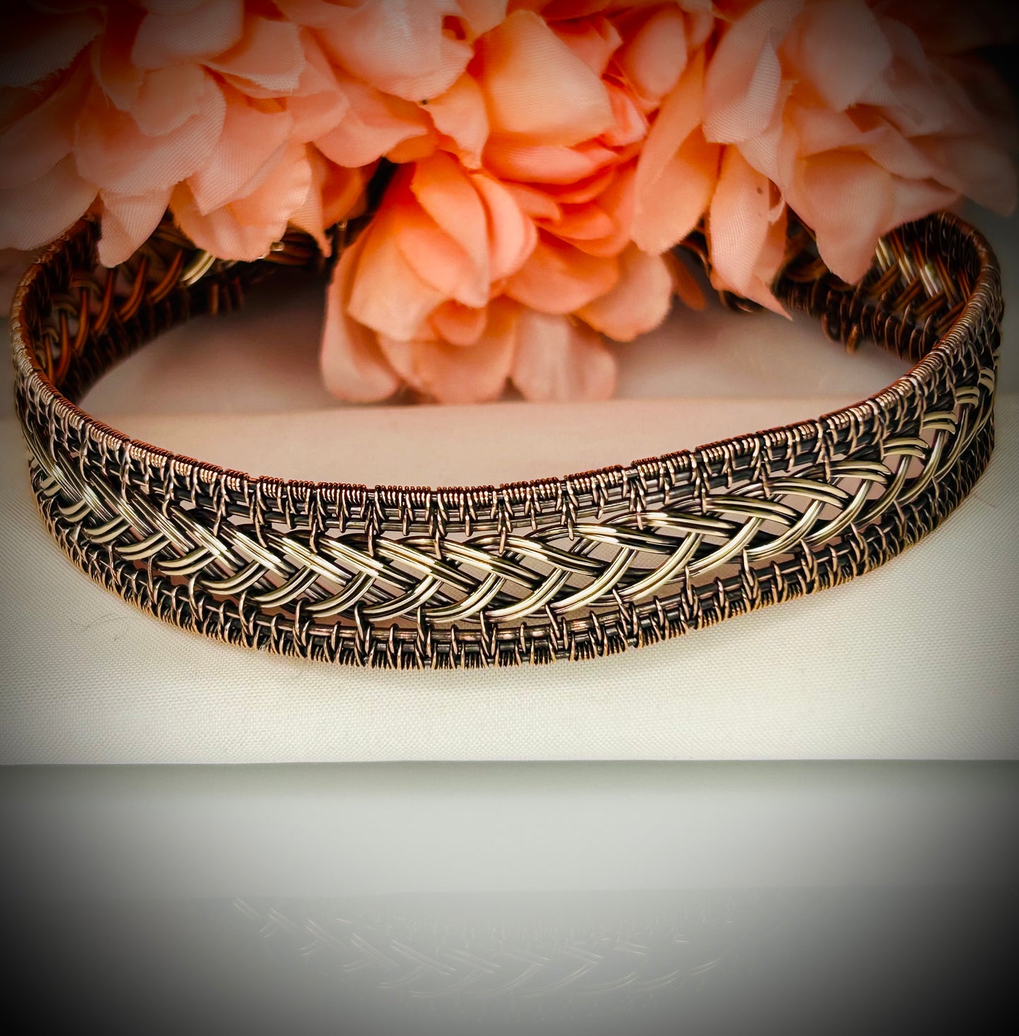 Copper/Bronze Braided Armband