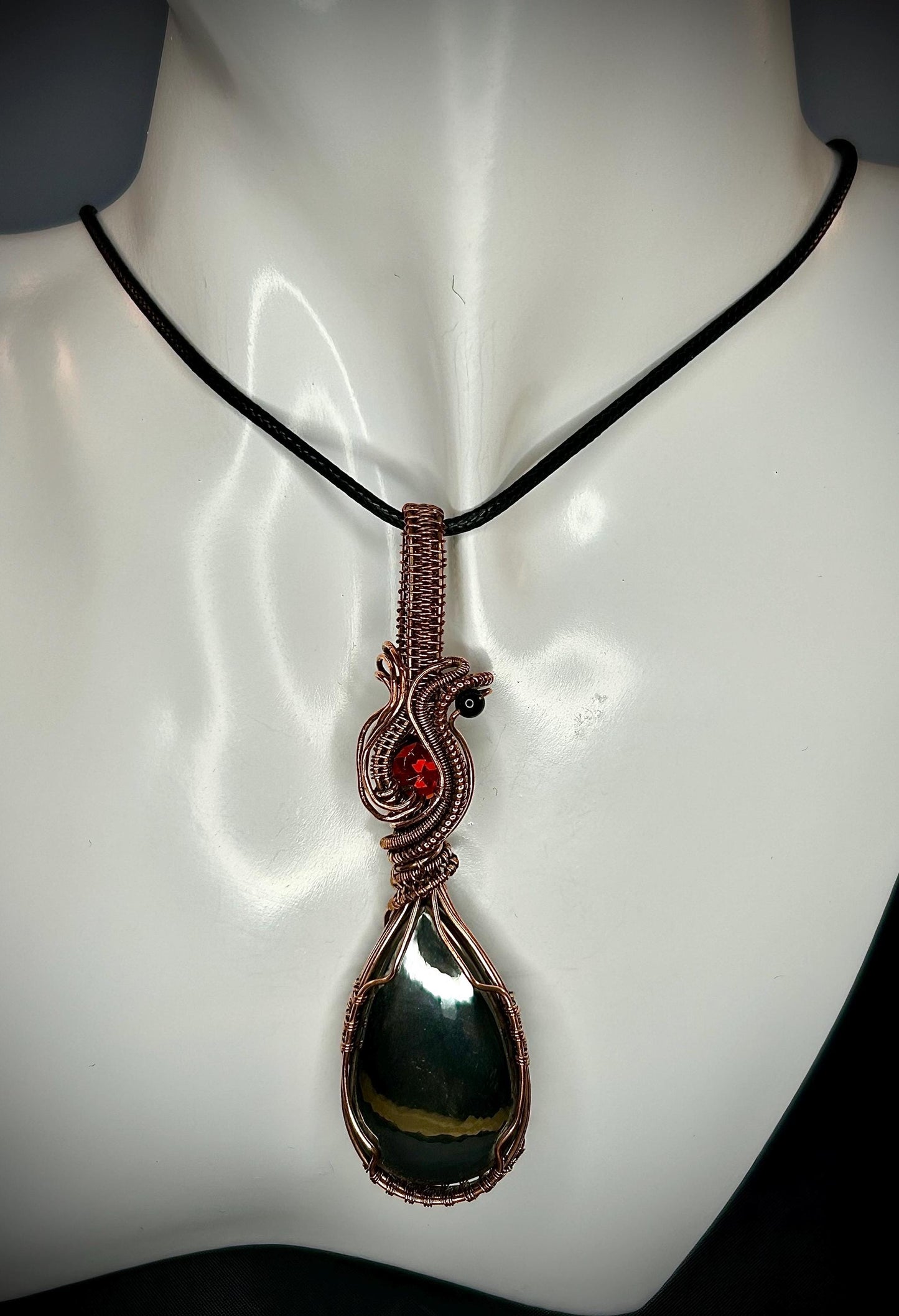 Copper Hematite Pendant