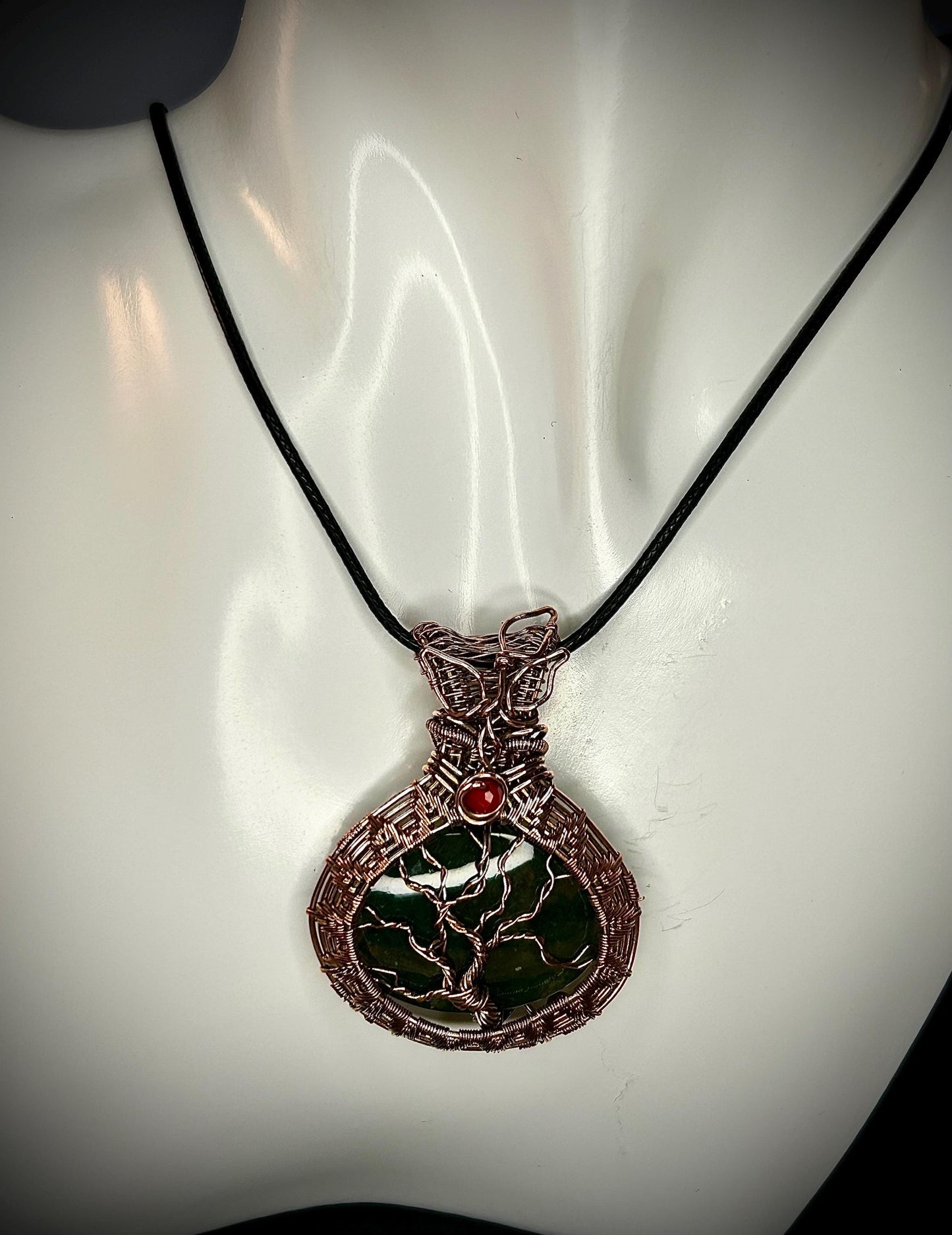 Copper Moss Agate TOL Pendant