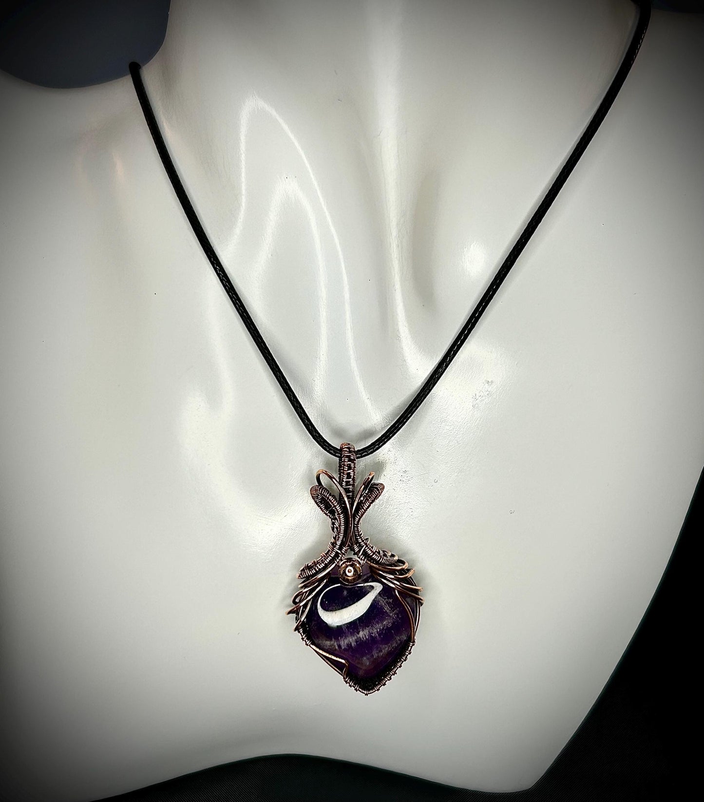 Amethyst Heart Pendant