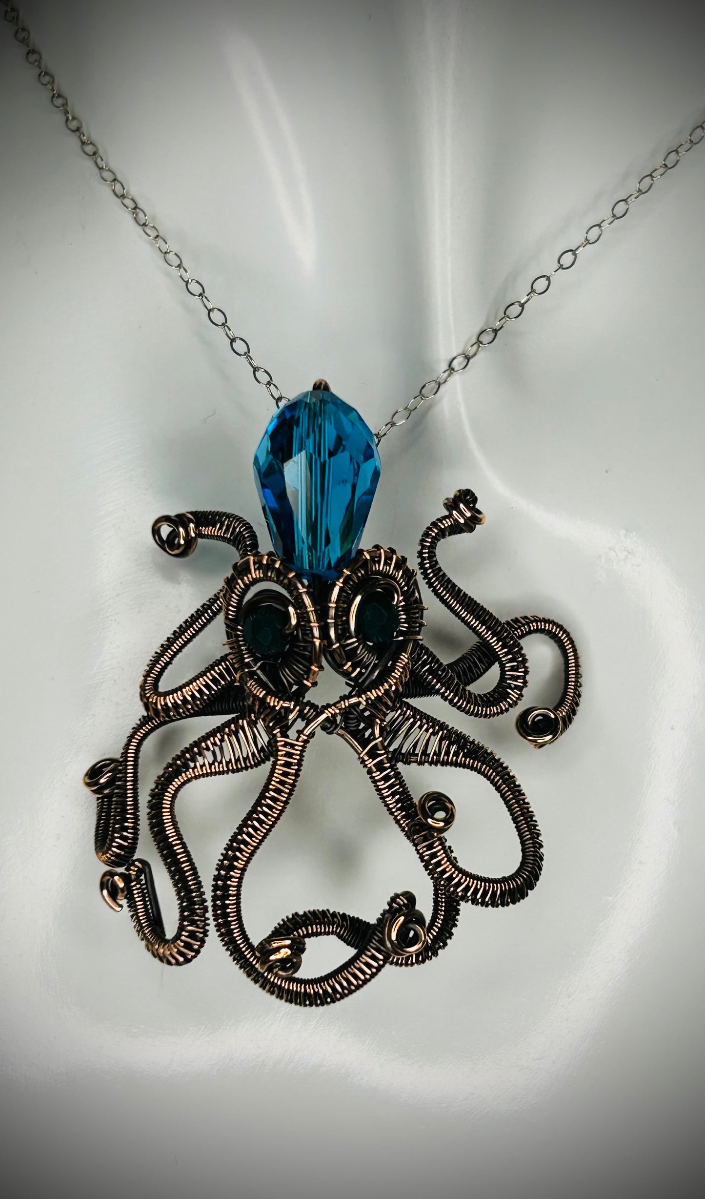 Copper Octopus Pendant