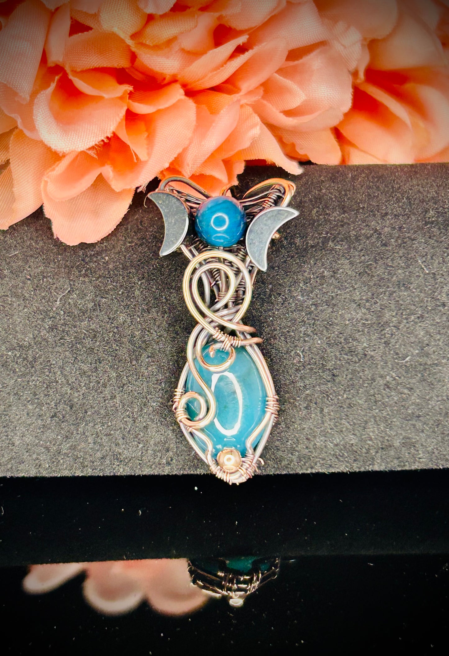 Copper Moon Goddess Pendant