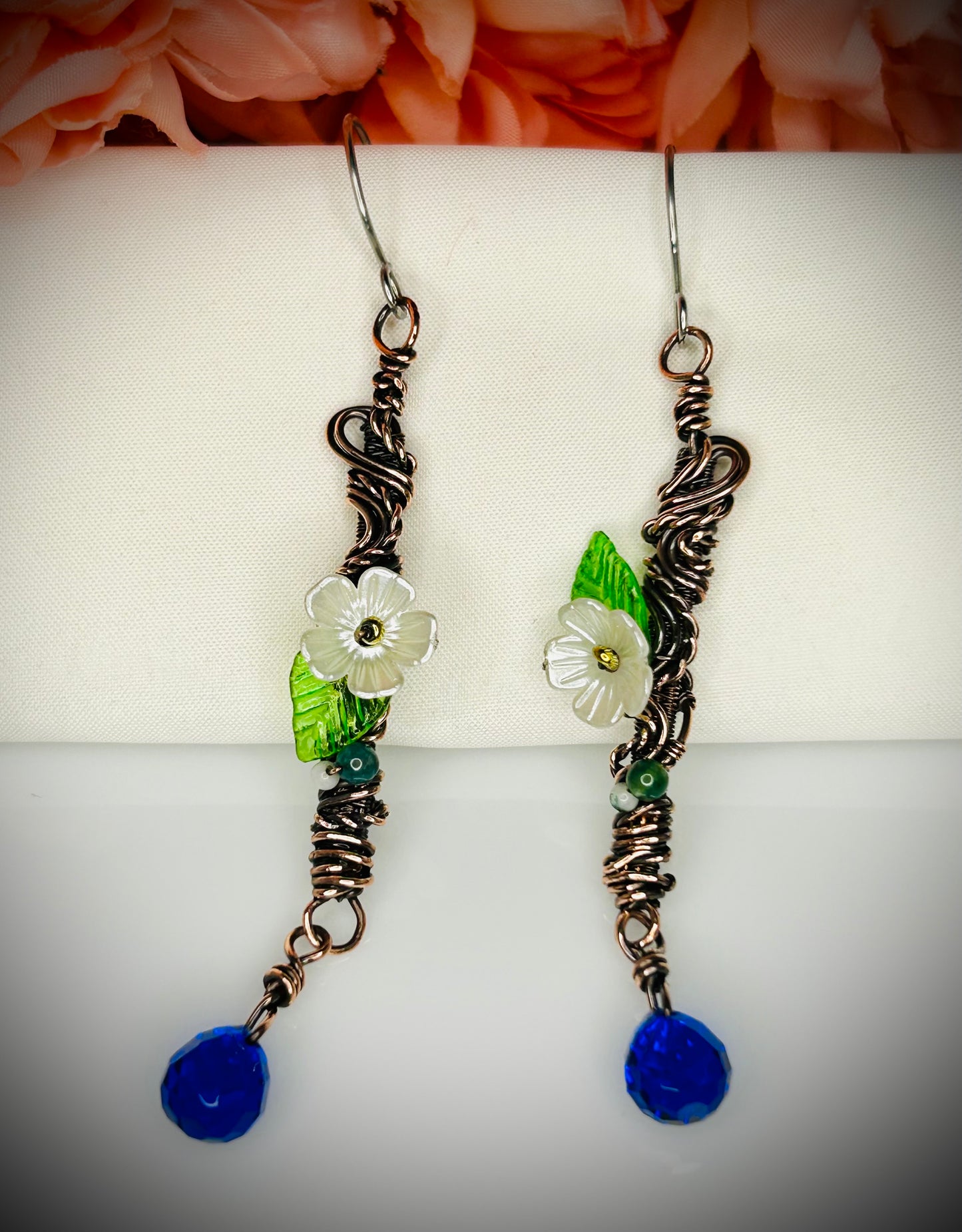 Butterfly and Moonstone Tiara and Earring Set