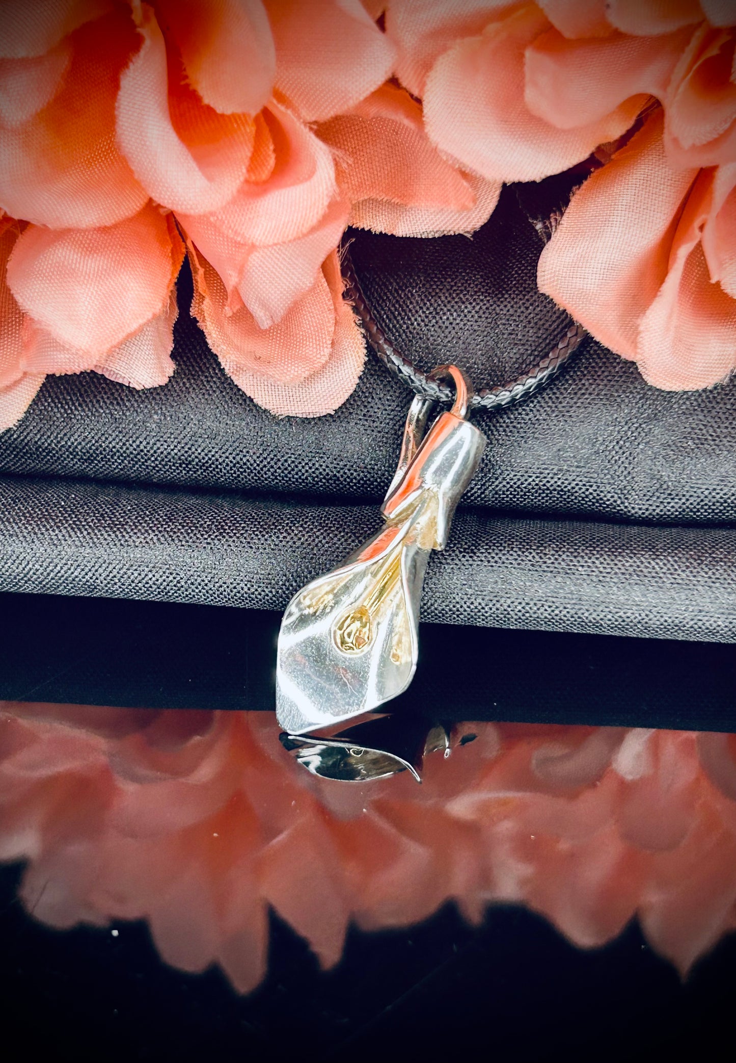 Silver Calla Lily Pendant