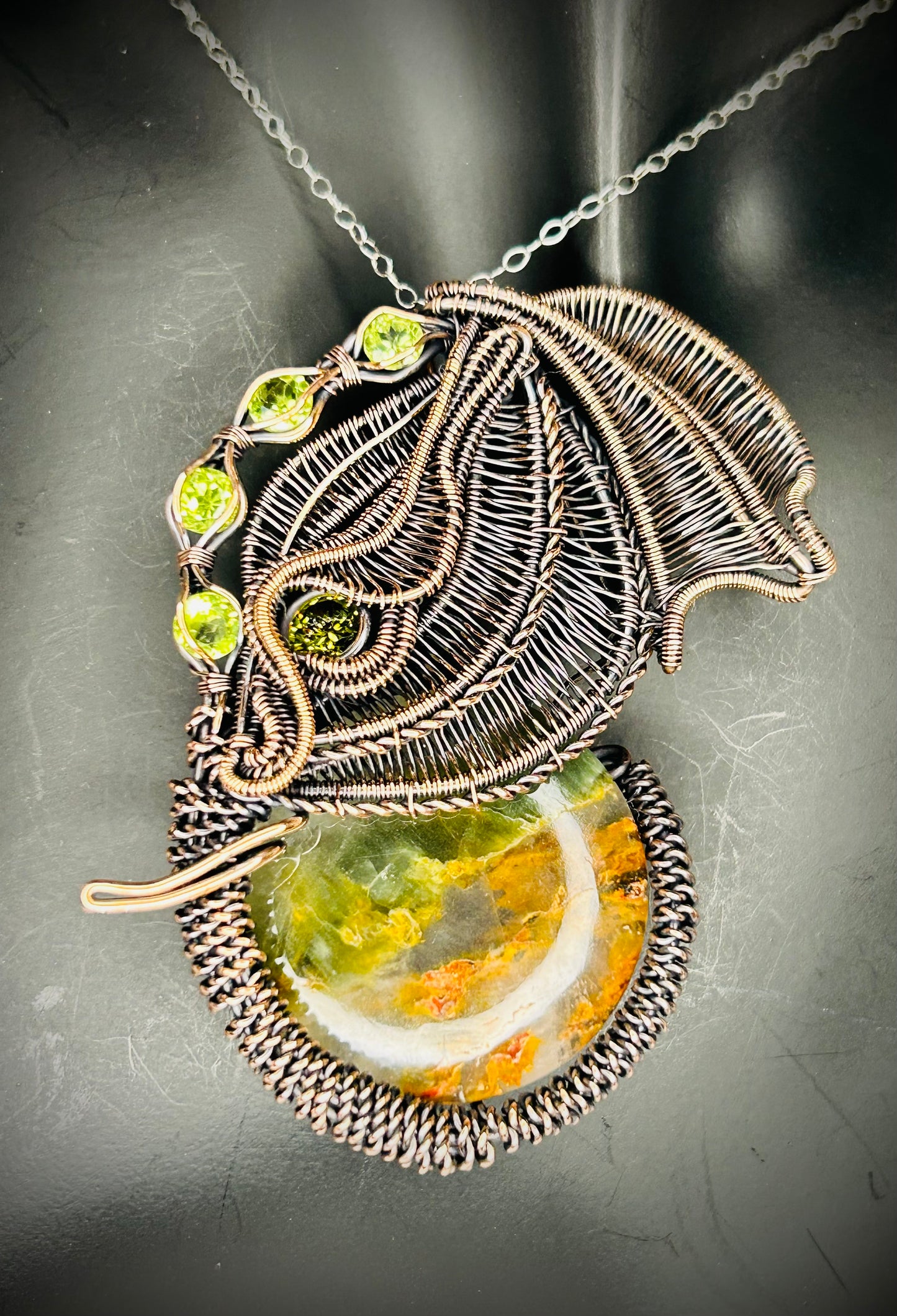 Copper Elephant Pendant