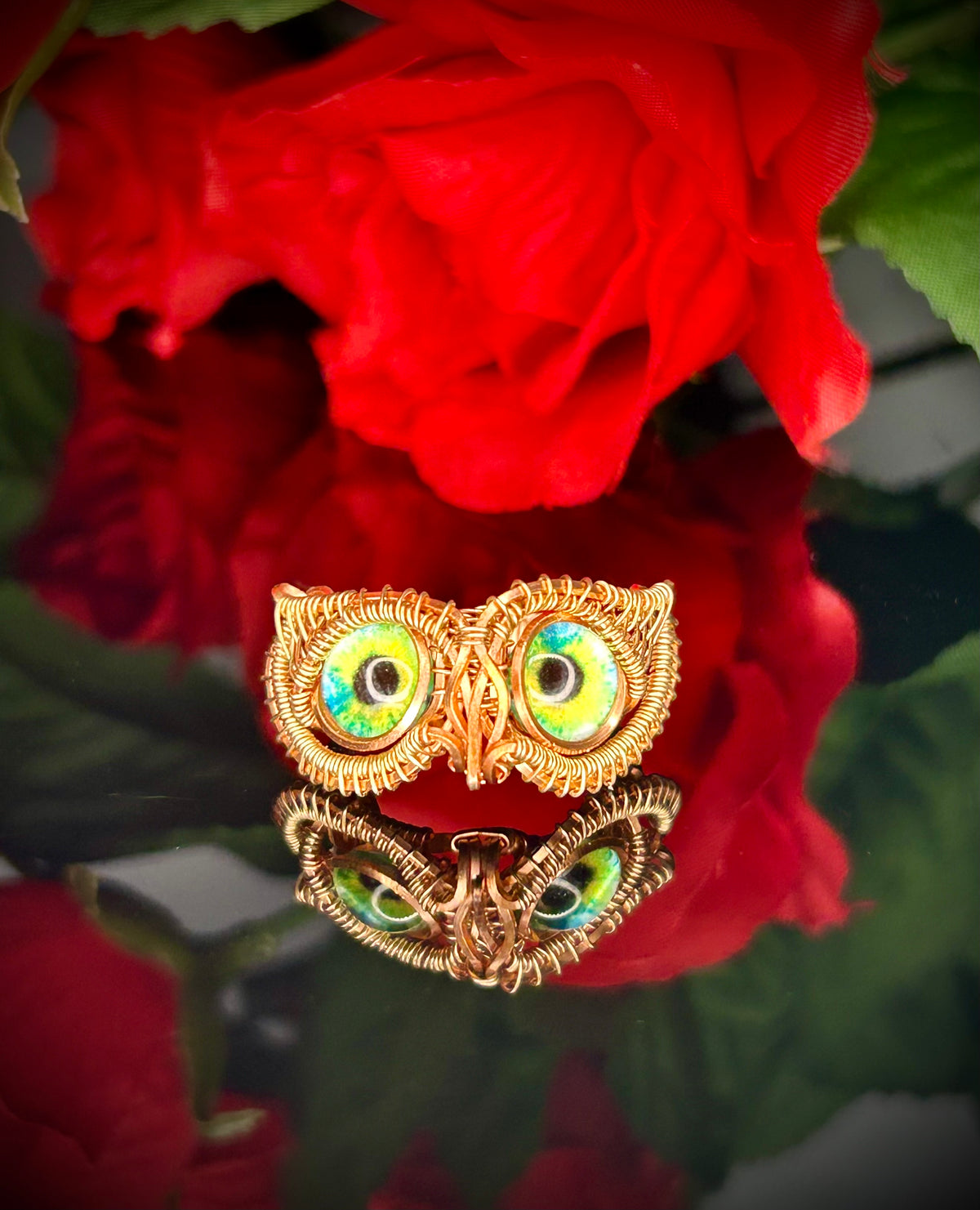Copper/Bronze Owl Ring size 7.5