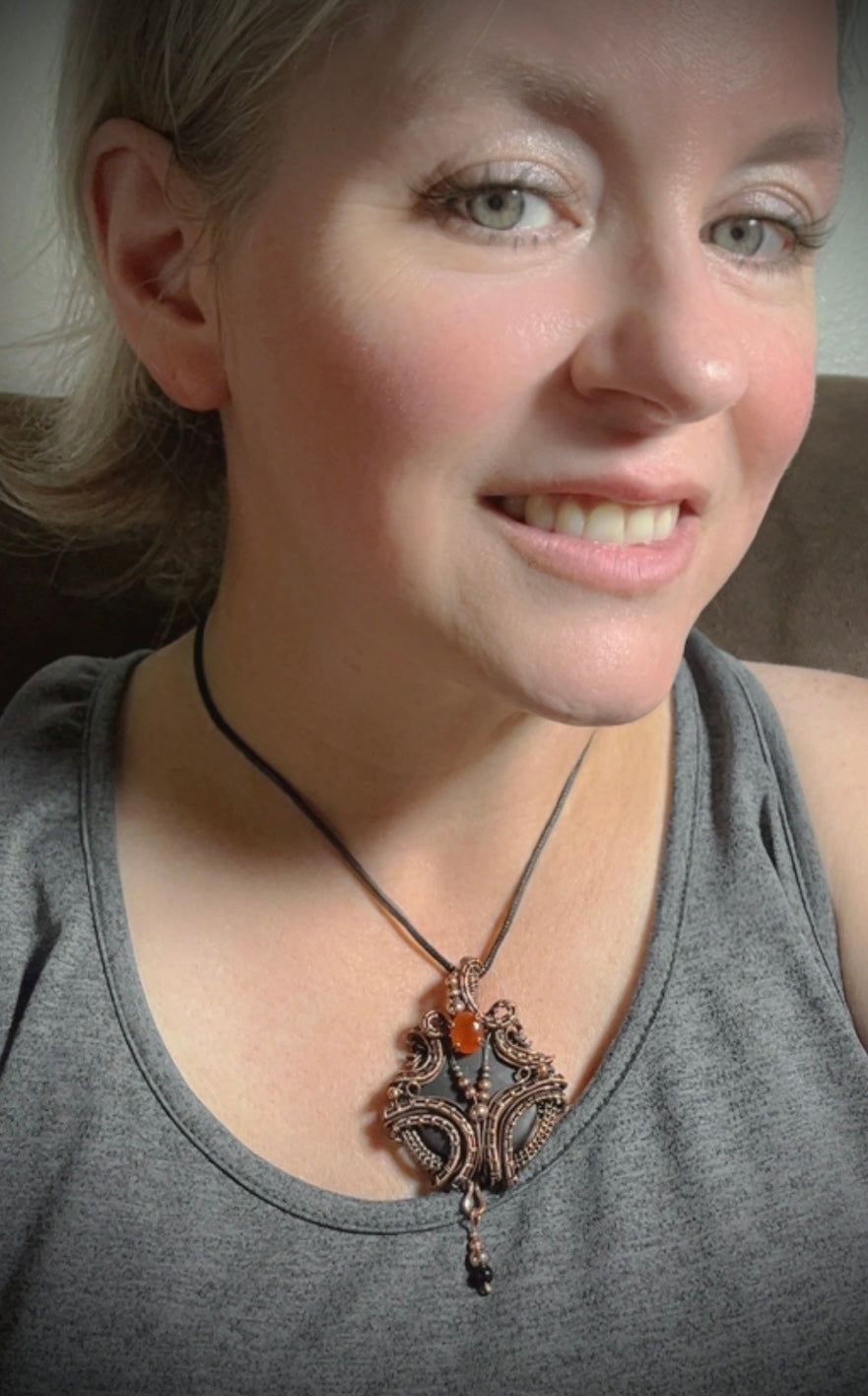Copper Shungite Pendant