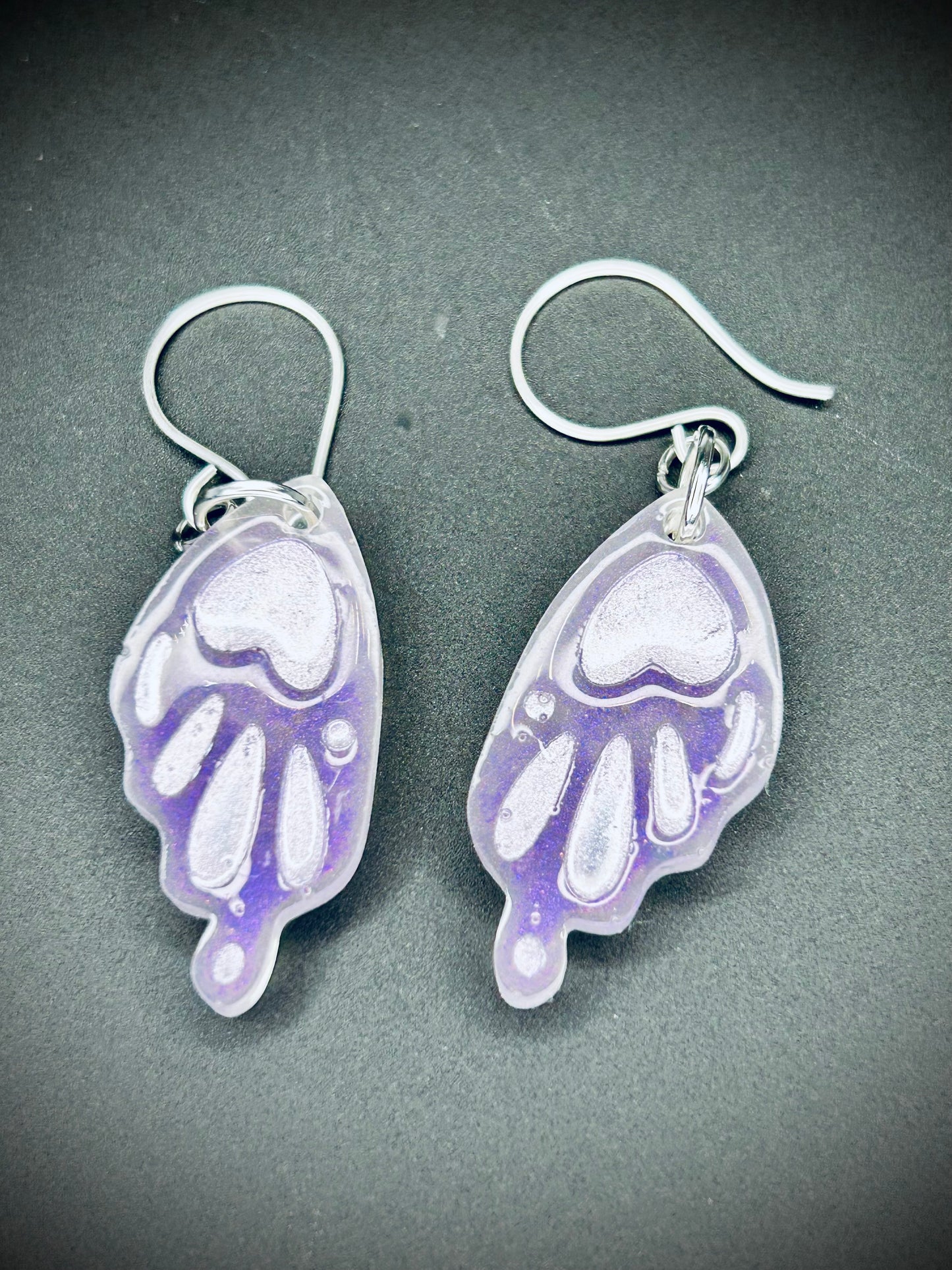 Resin Butterfly Wing Earrings