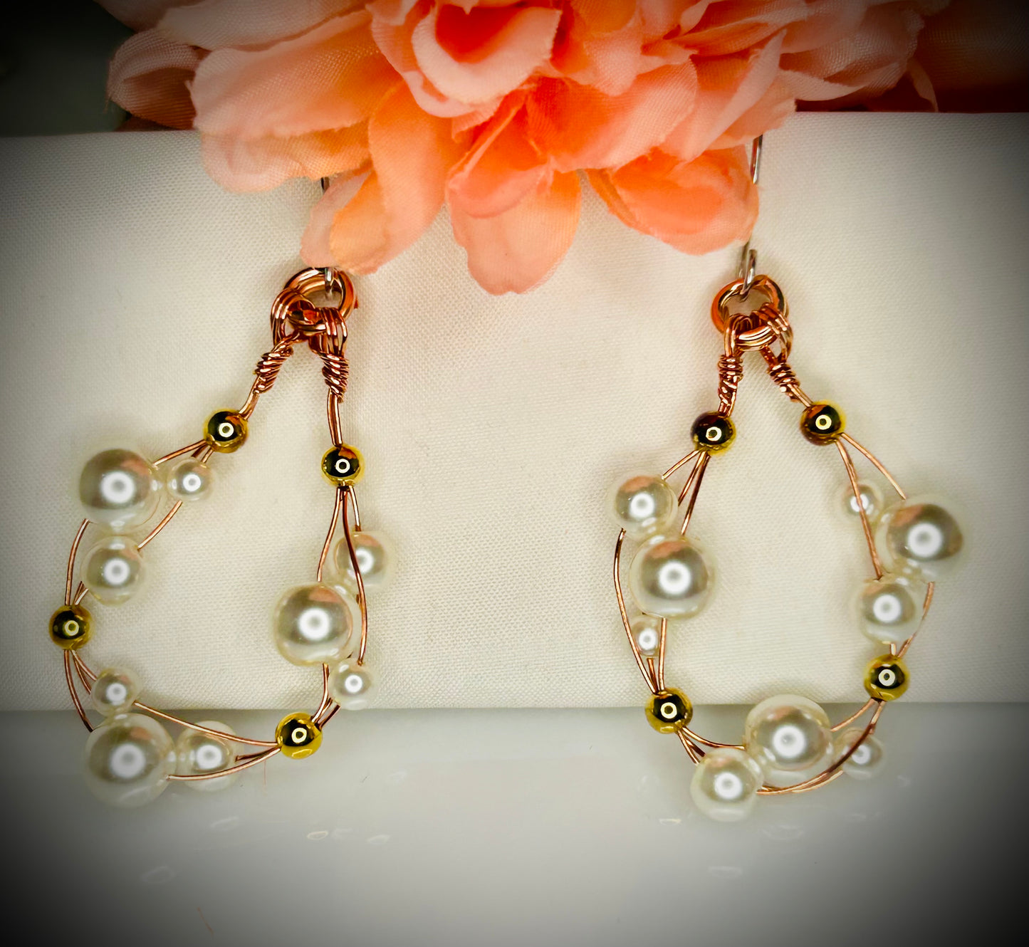 Pearl Choker, Bracelet, & Earring Set