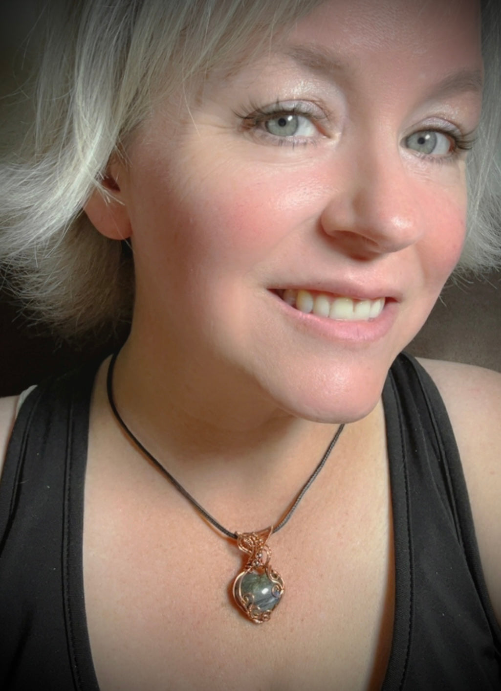 Labradorite Heart Pendant
