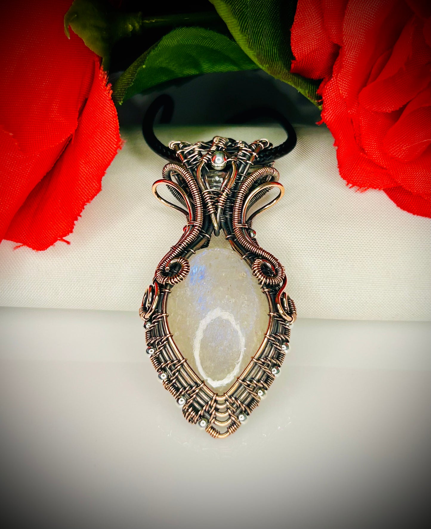 Double Moonstone Pendant