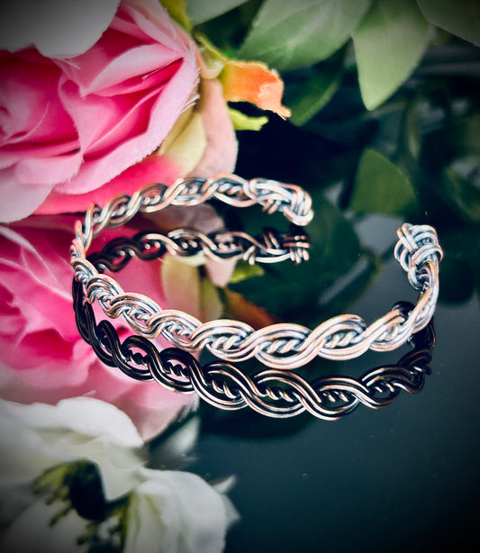Copper Weave Cuff Bracelet