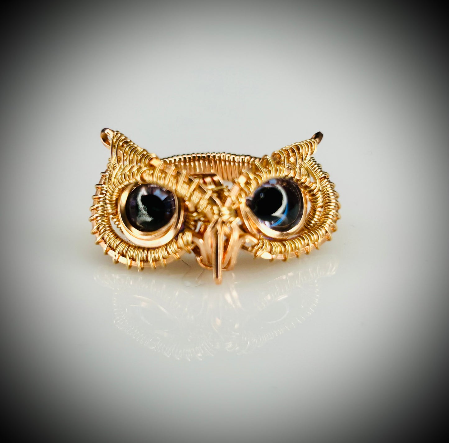 Copper/Bronze Owl Ring