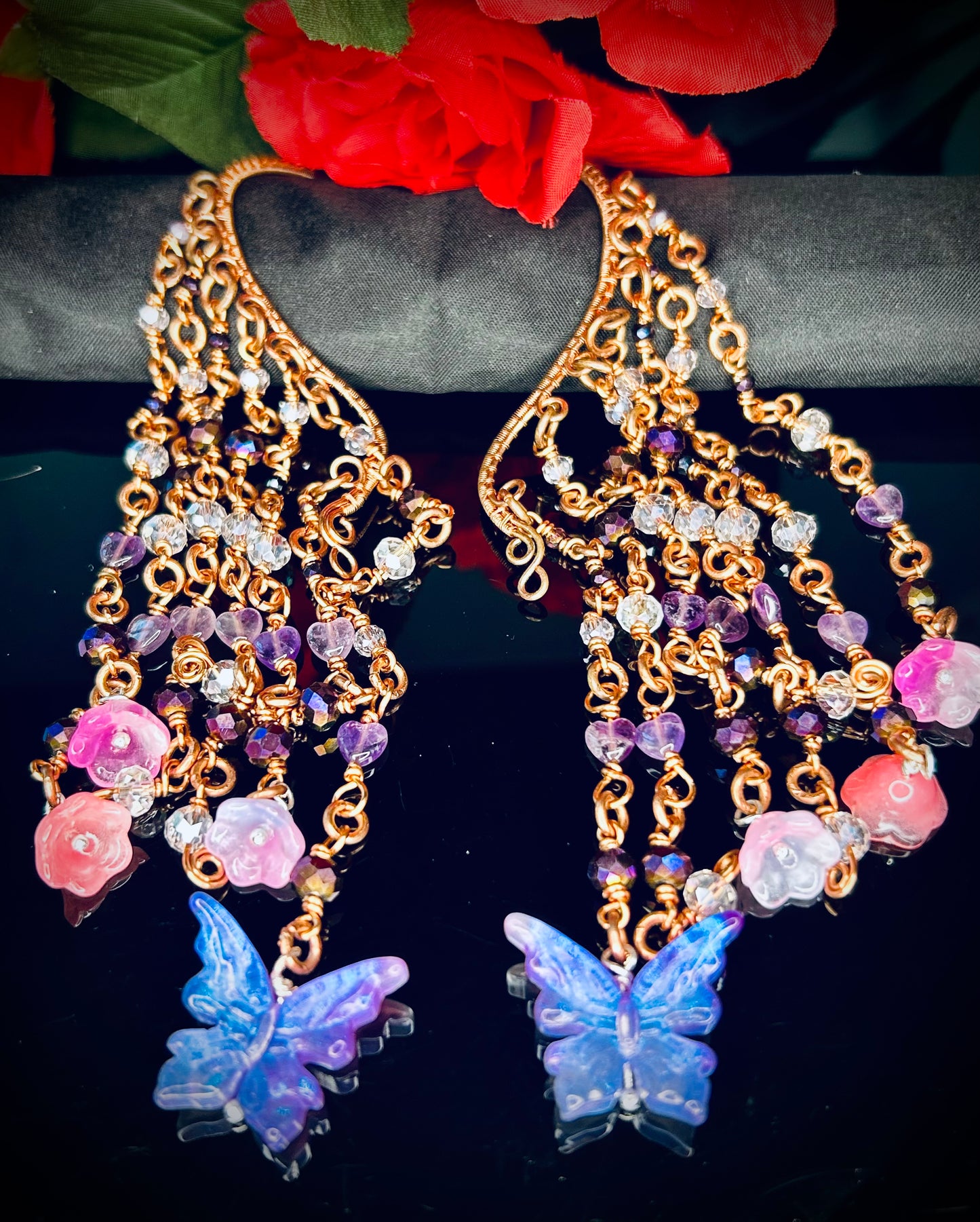 Butterfly Fringe Ear Cuffs