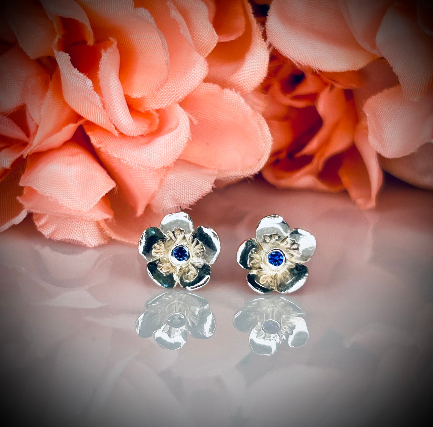 Silver Blossom Earrings