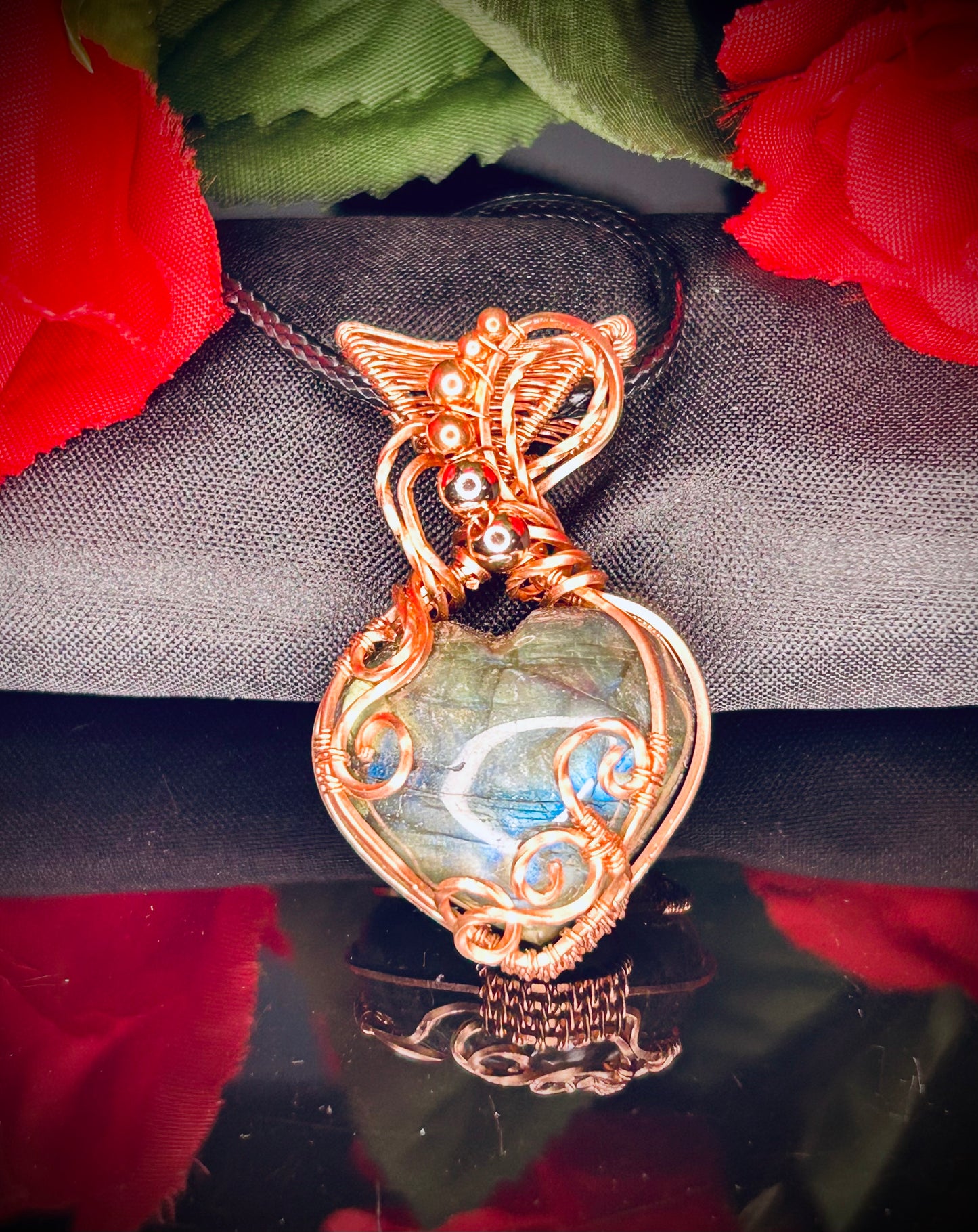 Labradorite Heart Pendant