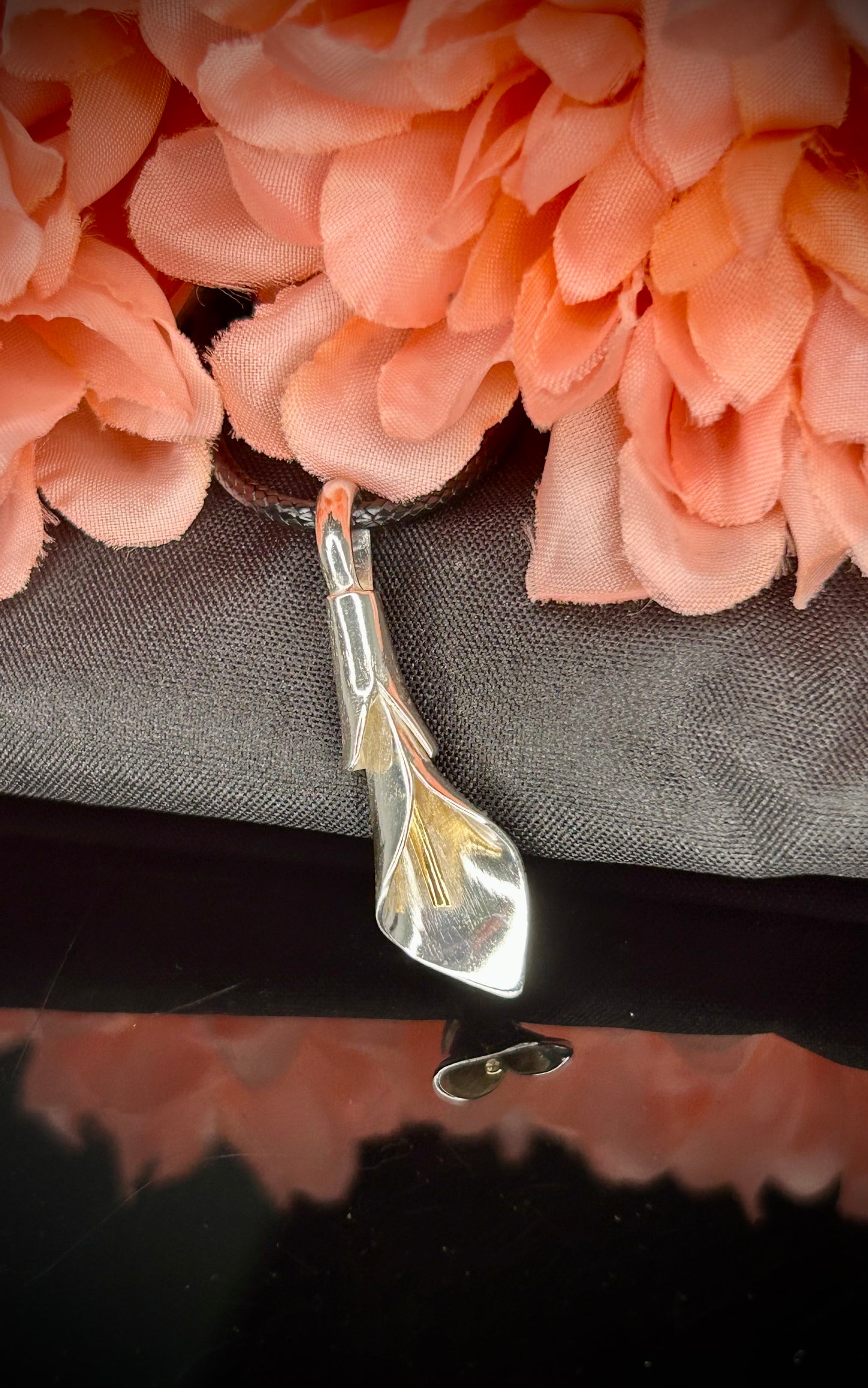 Silver Calla Lily Pendant
