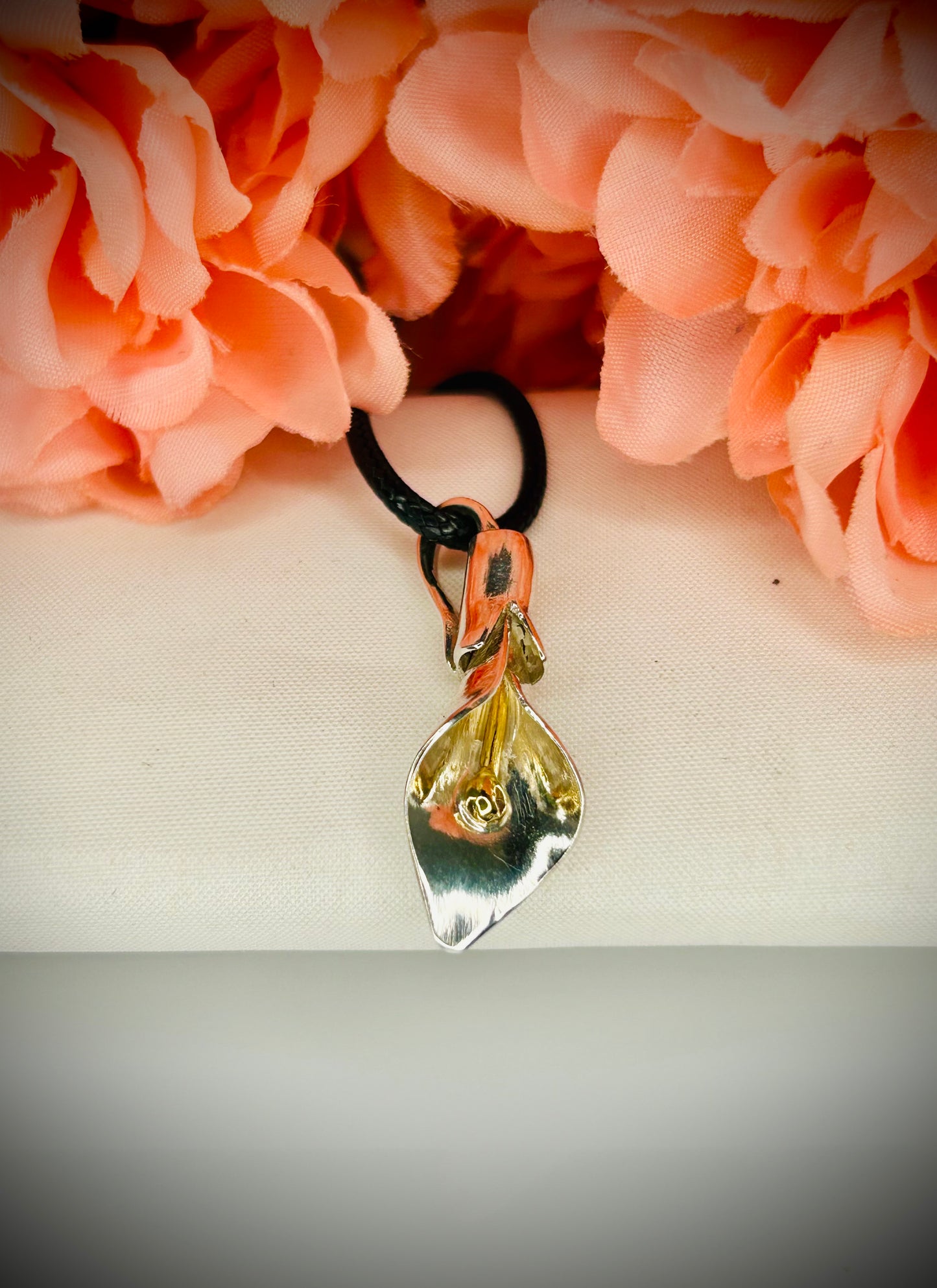 Silver Calla Lily Pendant