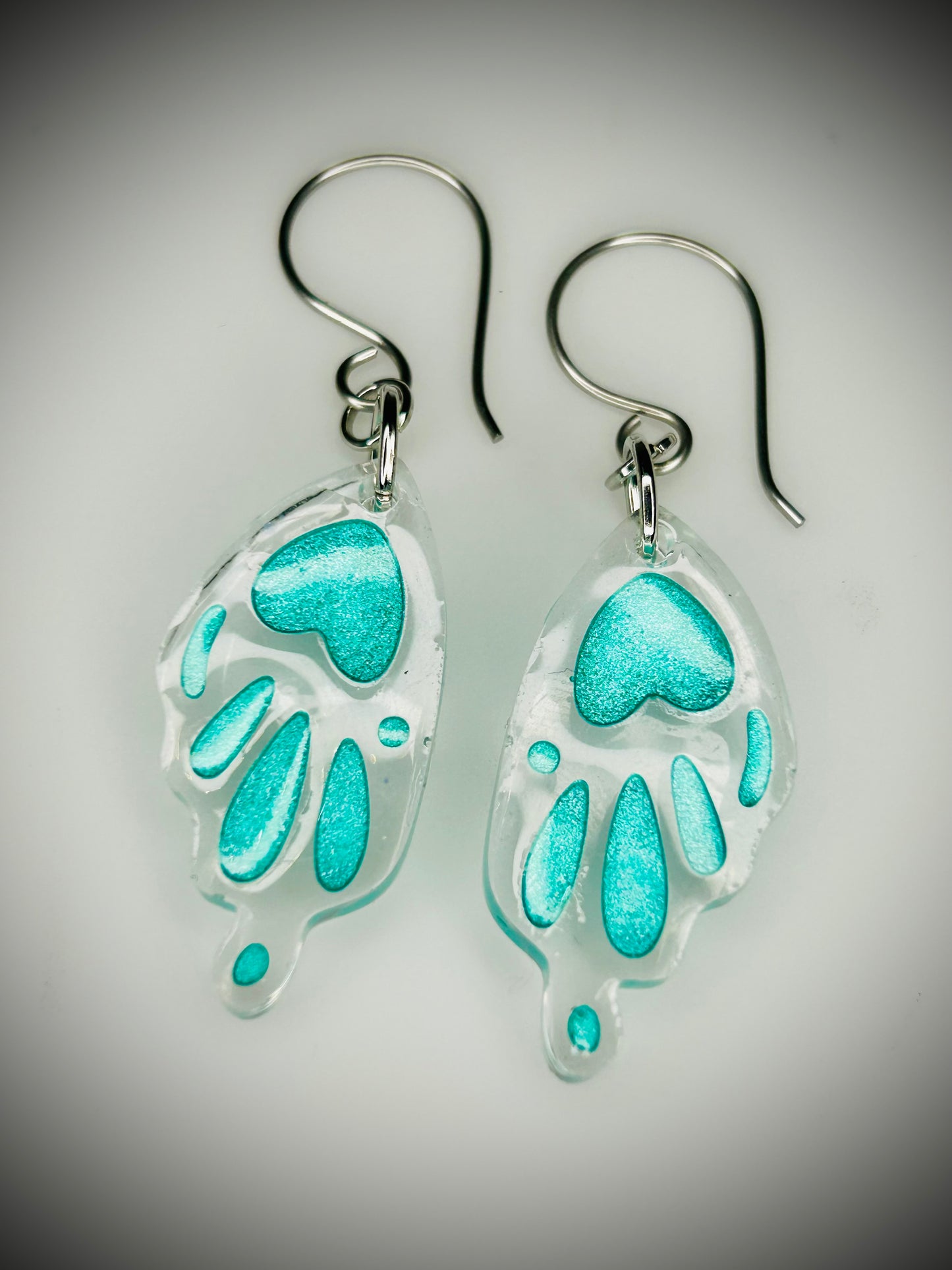 Resin Butterfly Wing Earrings