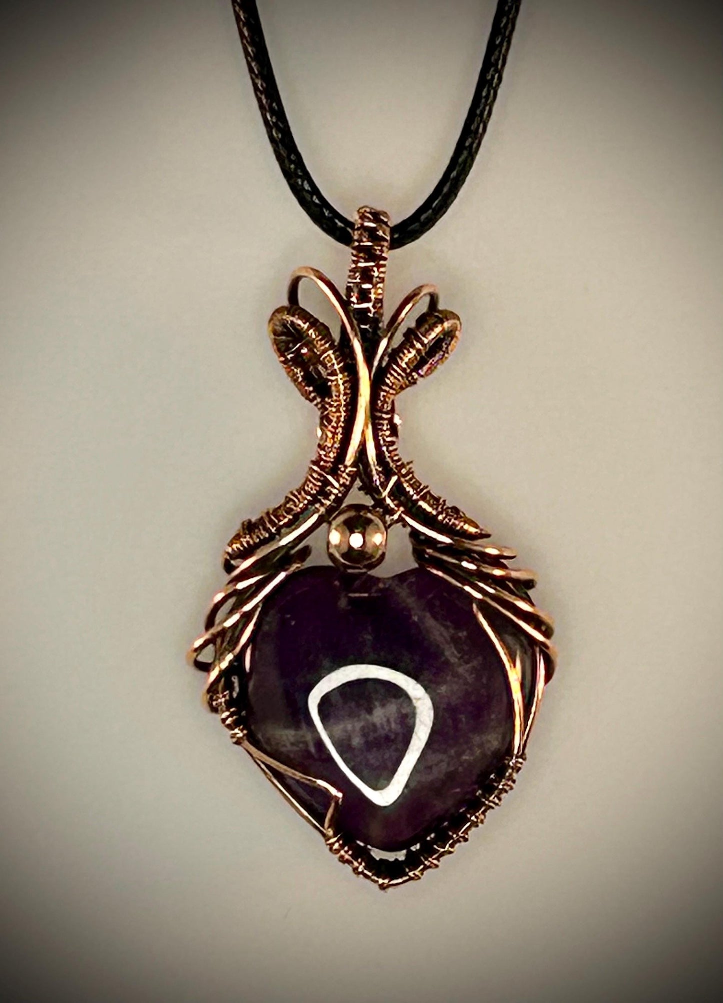 Amethyst Heart Pendant