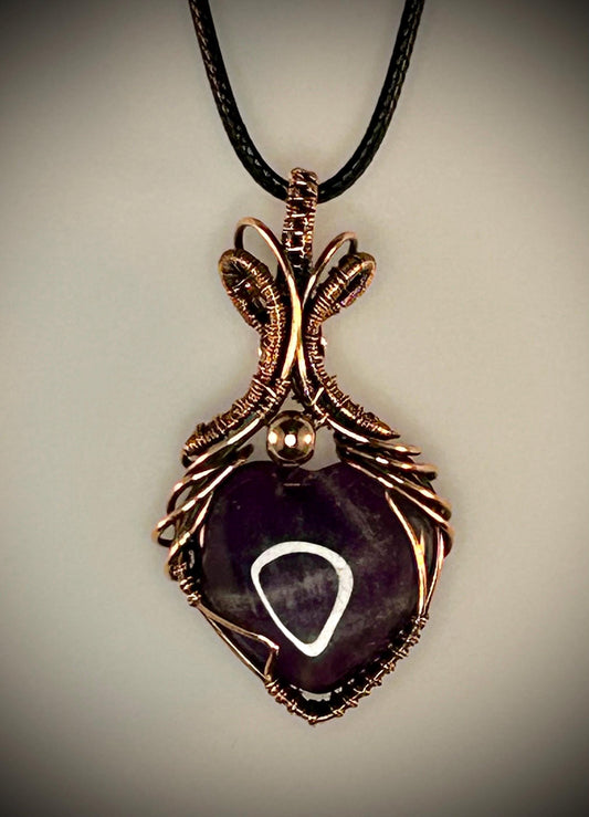 Amethyst Heart Pendant