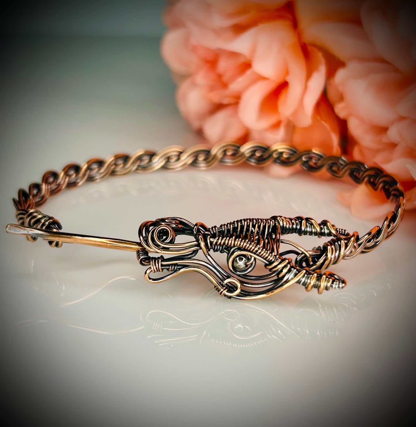 Copper Dragon Bracelet