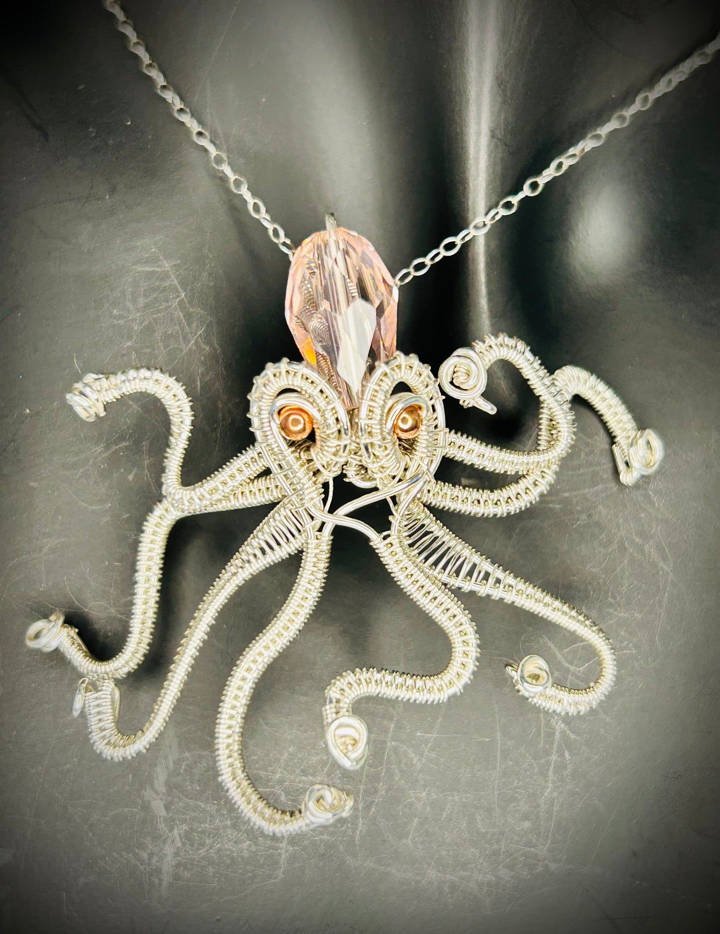 Silver Octopus Pendant
