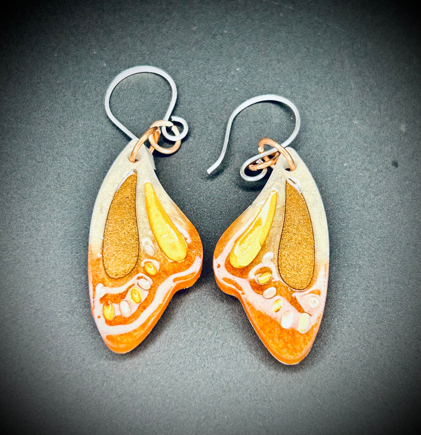 Resin Butterfly Wing Earrings