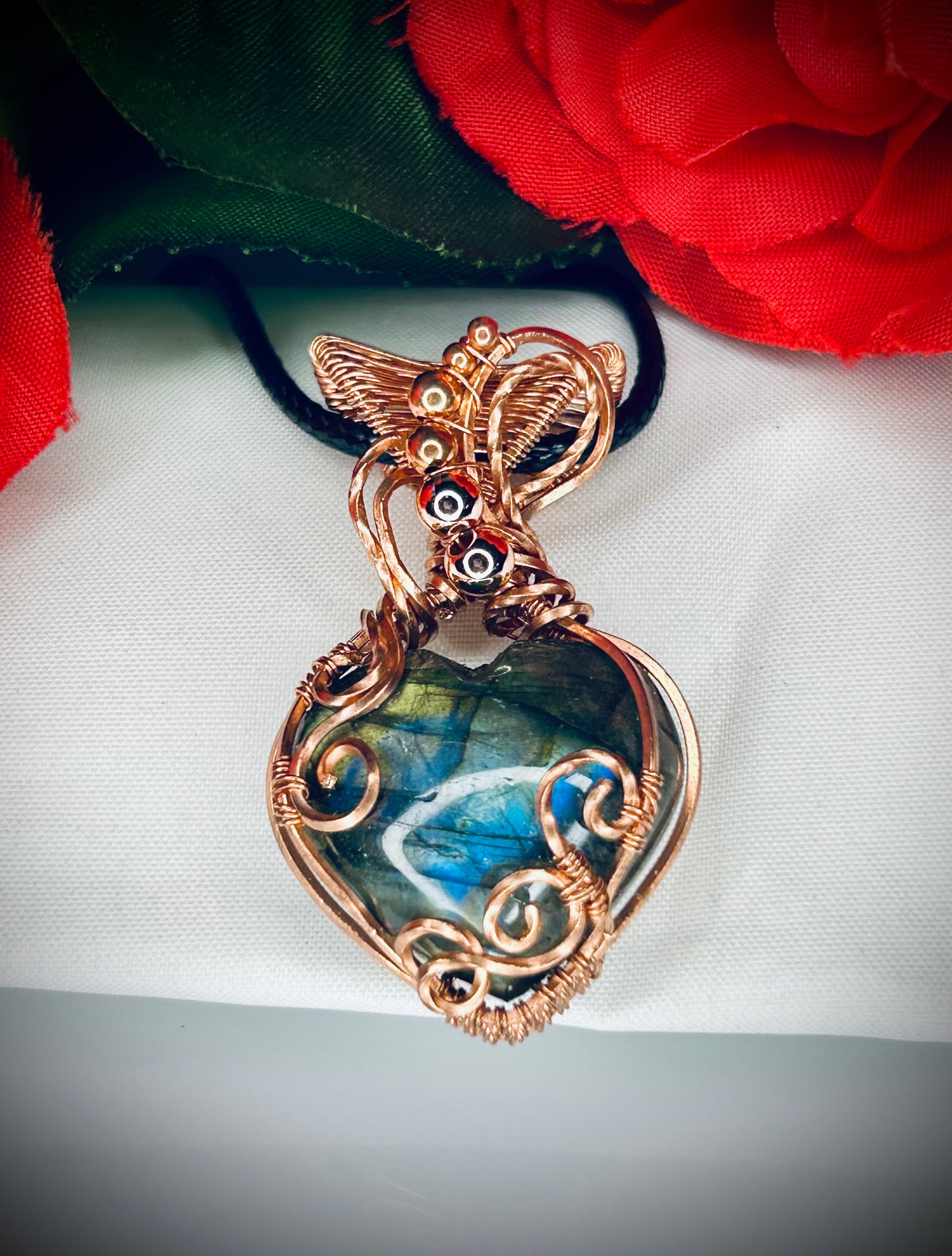 Labradorite Heart Pendant