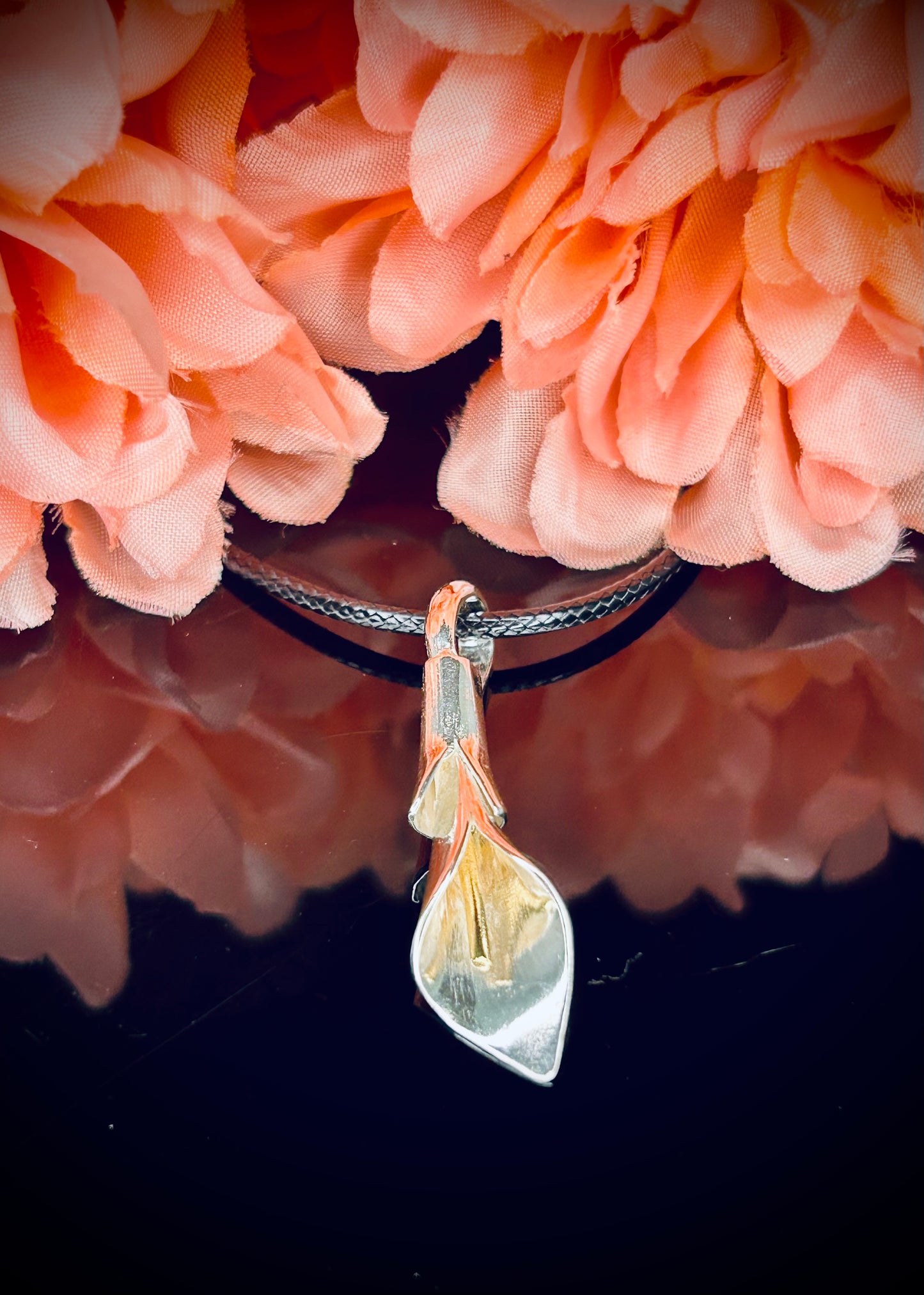 Silver Calla Lily Pendant