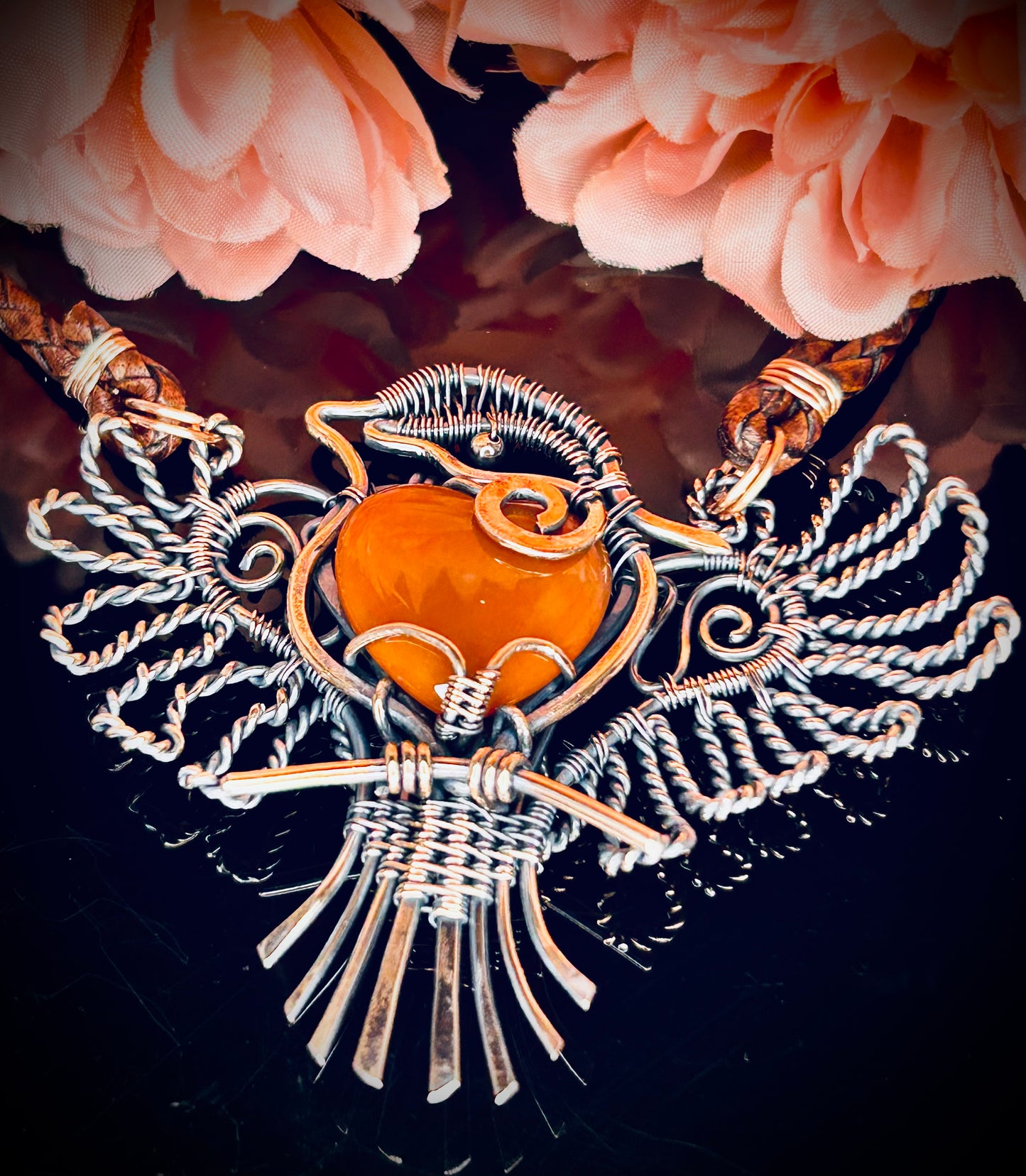 Copper Bird Pendant