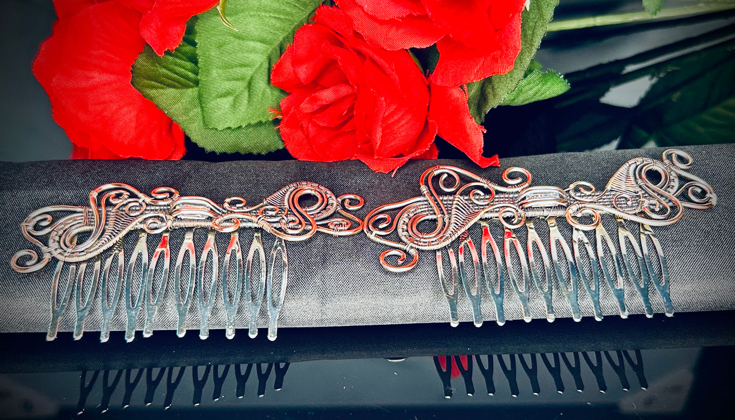 Cubic Zirconia Hair Combs