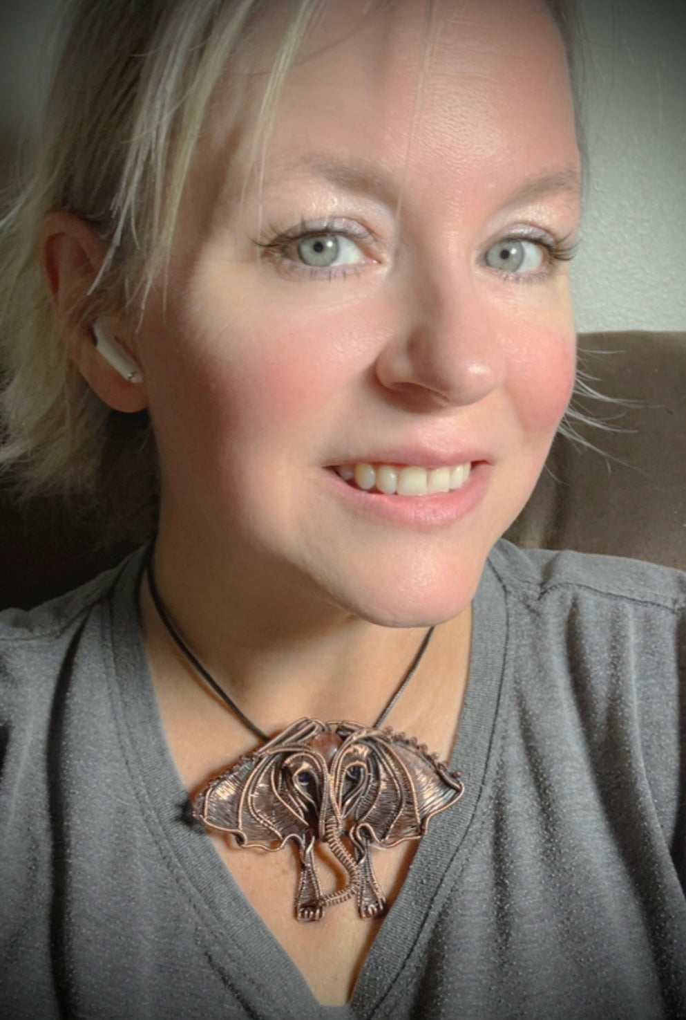 Sunstone Elephant Pendant