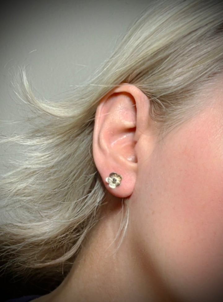 Silver Blossom Earrings