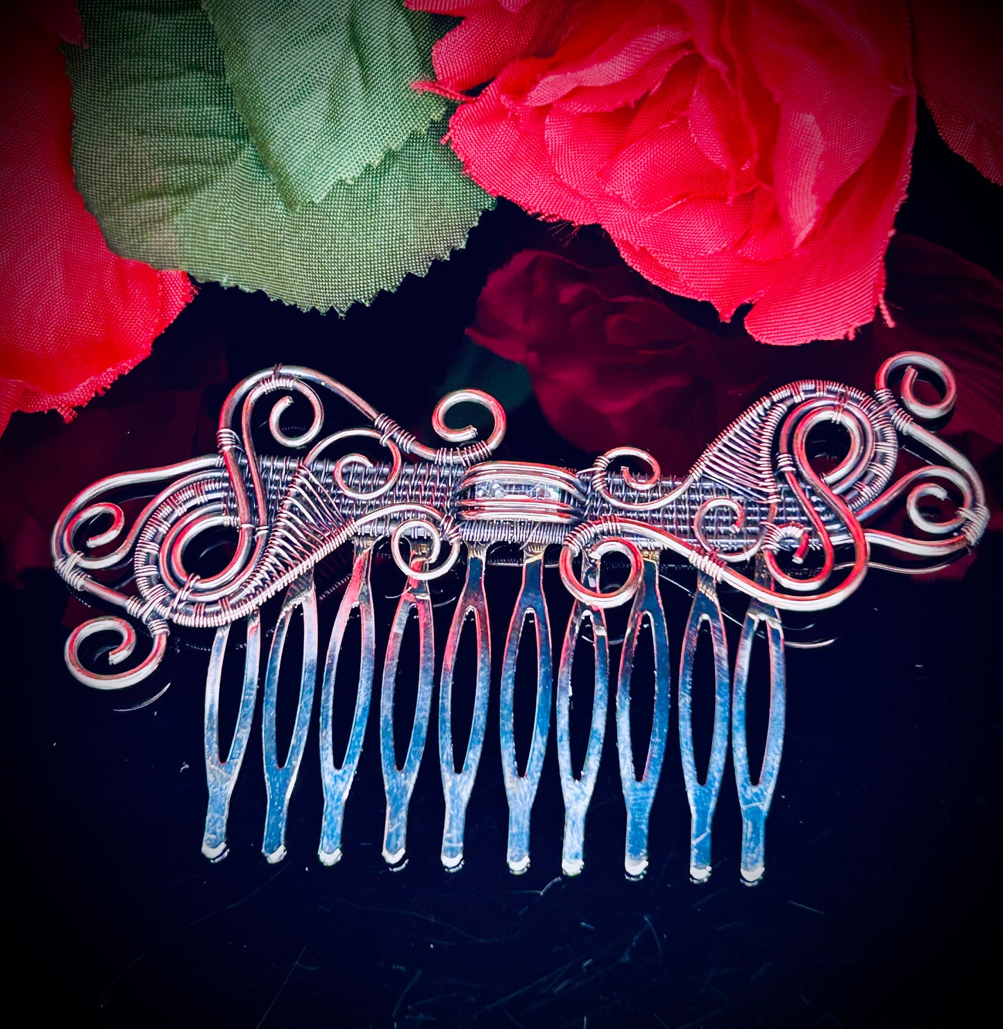 Cubic Zirconia Hair Combs
