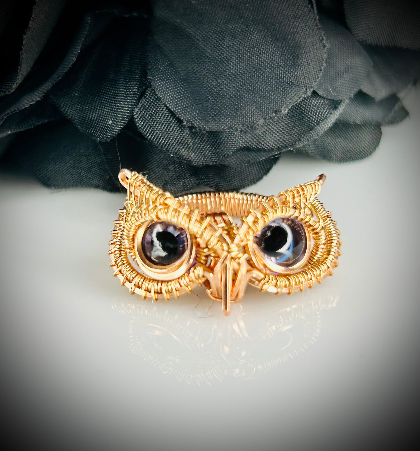 Copper/Bronze Owl Ring