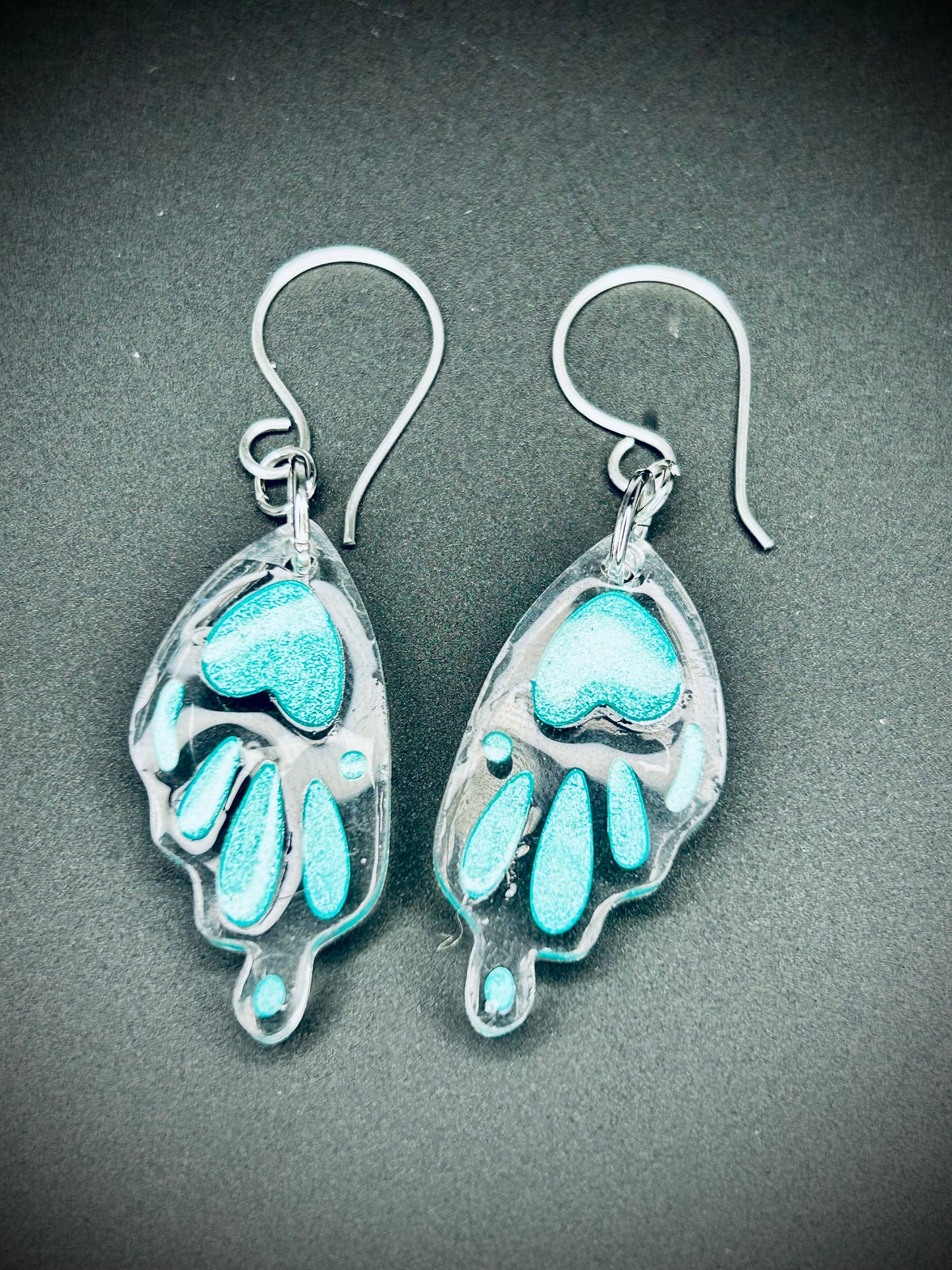 Resin Butterfly Wing Earrings
