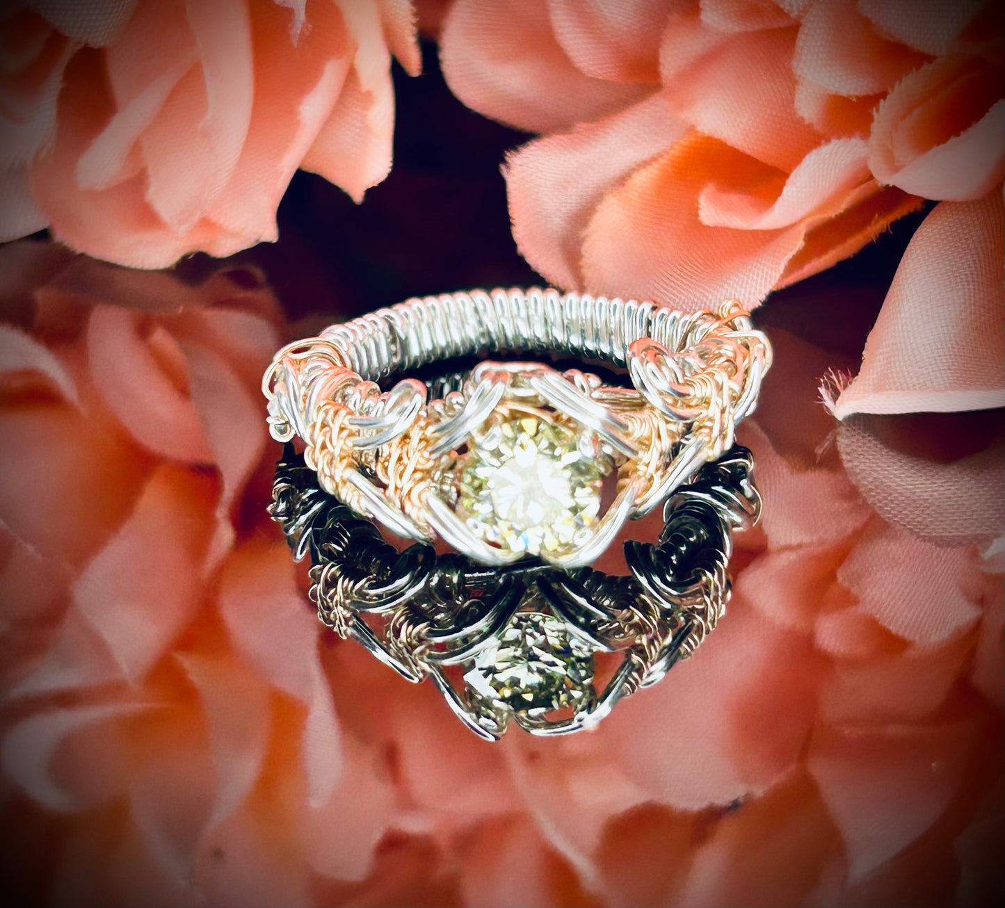 SS/RG Moissonite Ring
