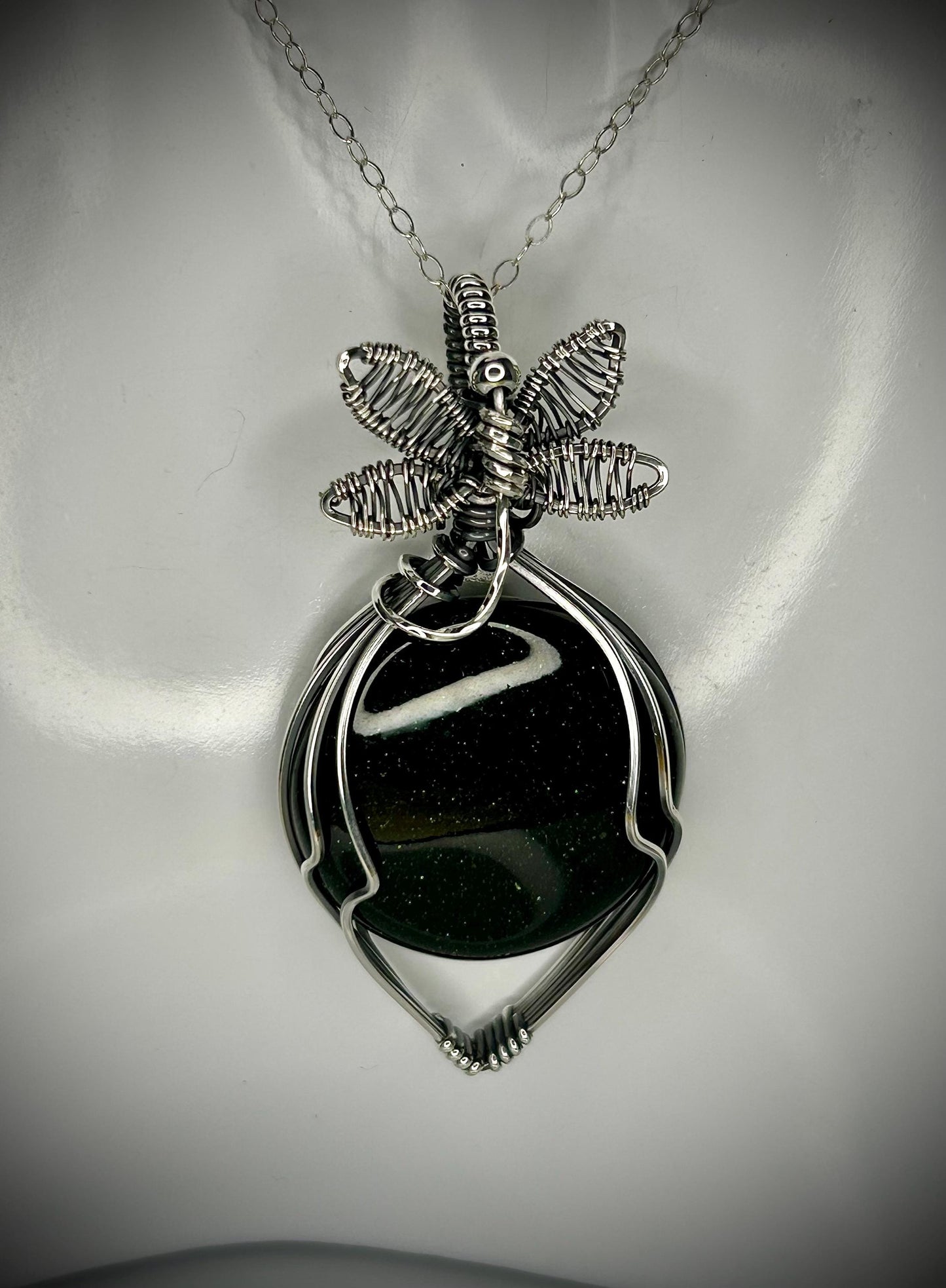 Silver Goldstone Pendant