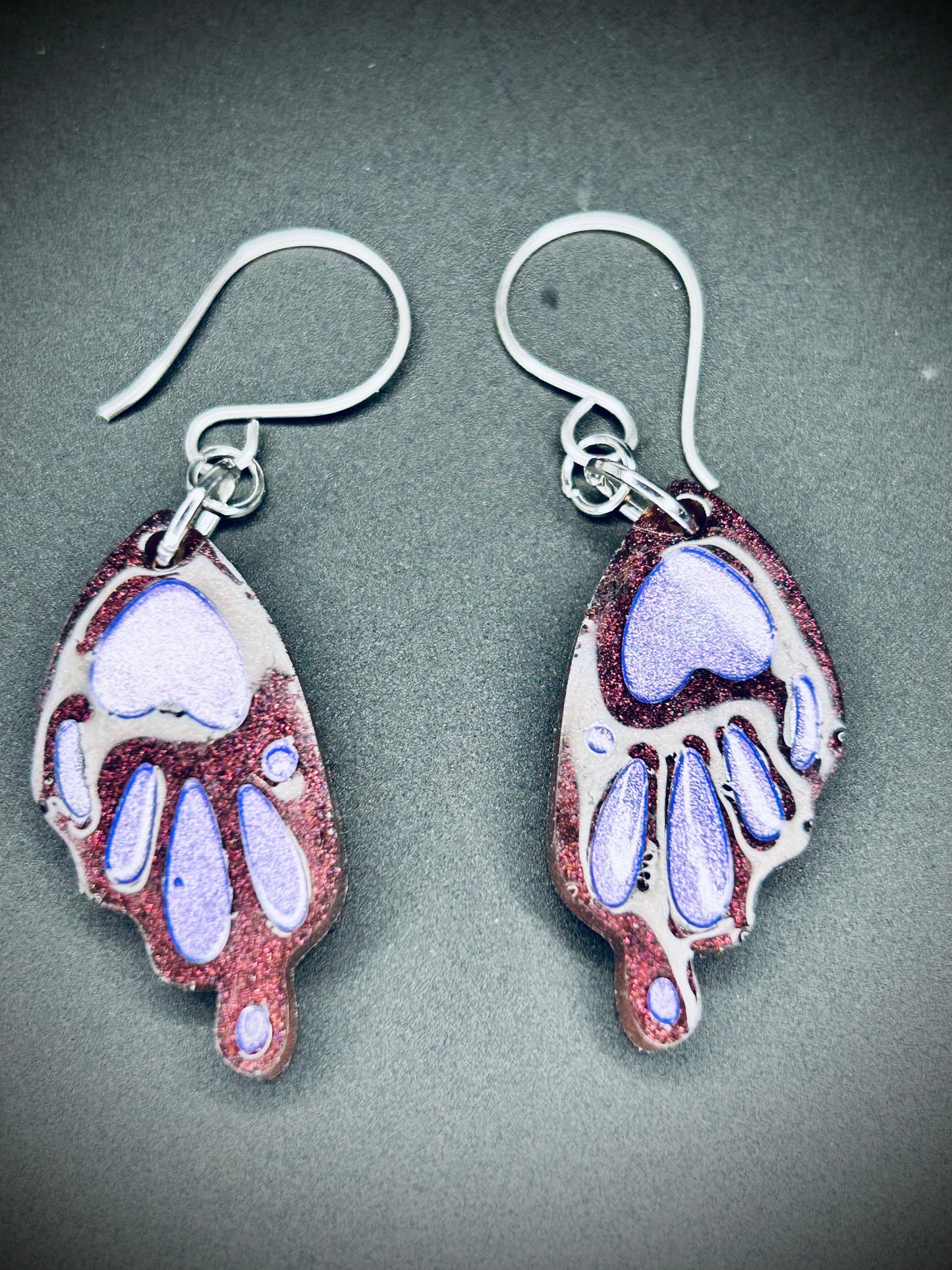 Resin Butterfly Wing Earrings