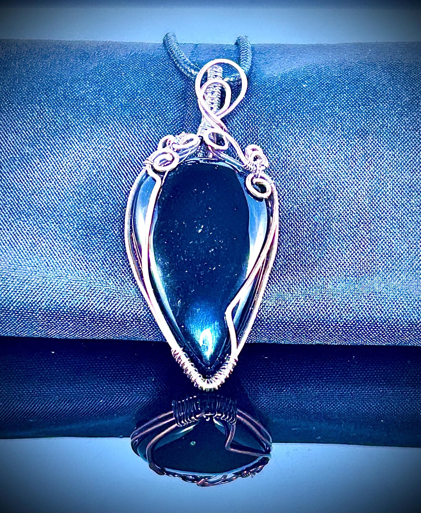 Copper Black Onyx Pendant