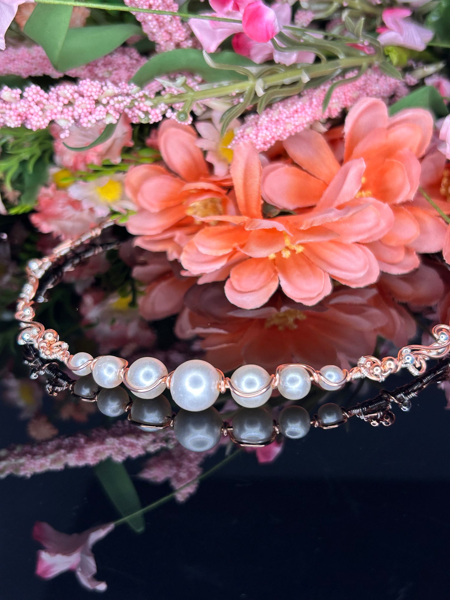 Pearl Choker and Earring Set