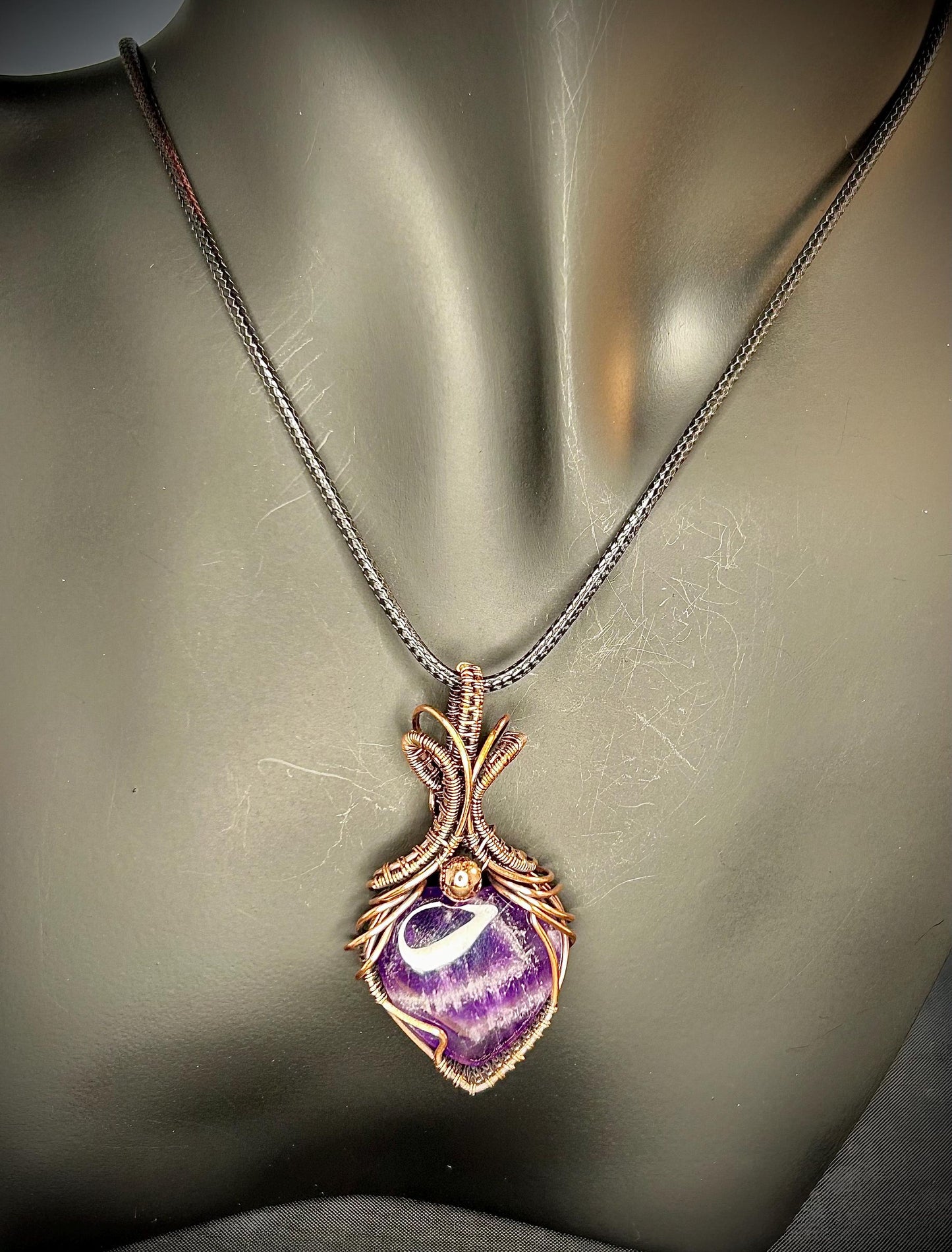 Amethyst Heart Pendant