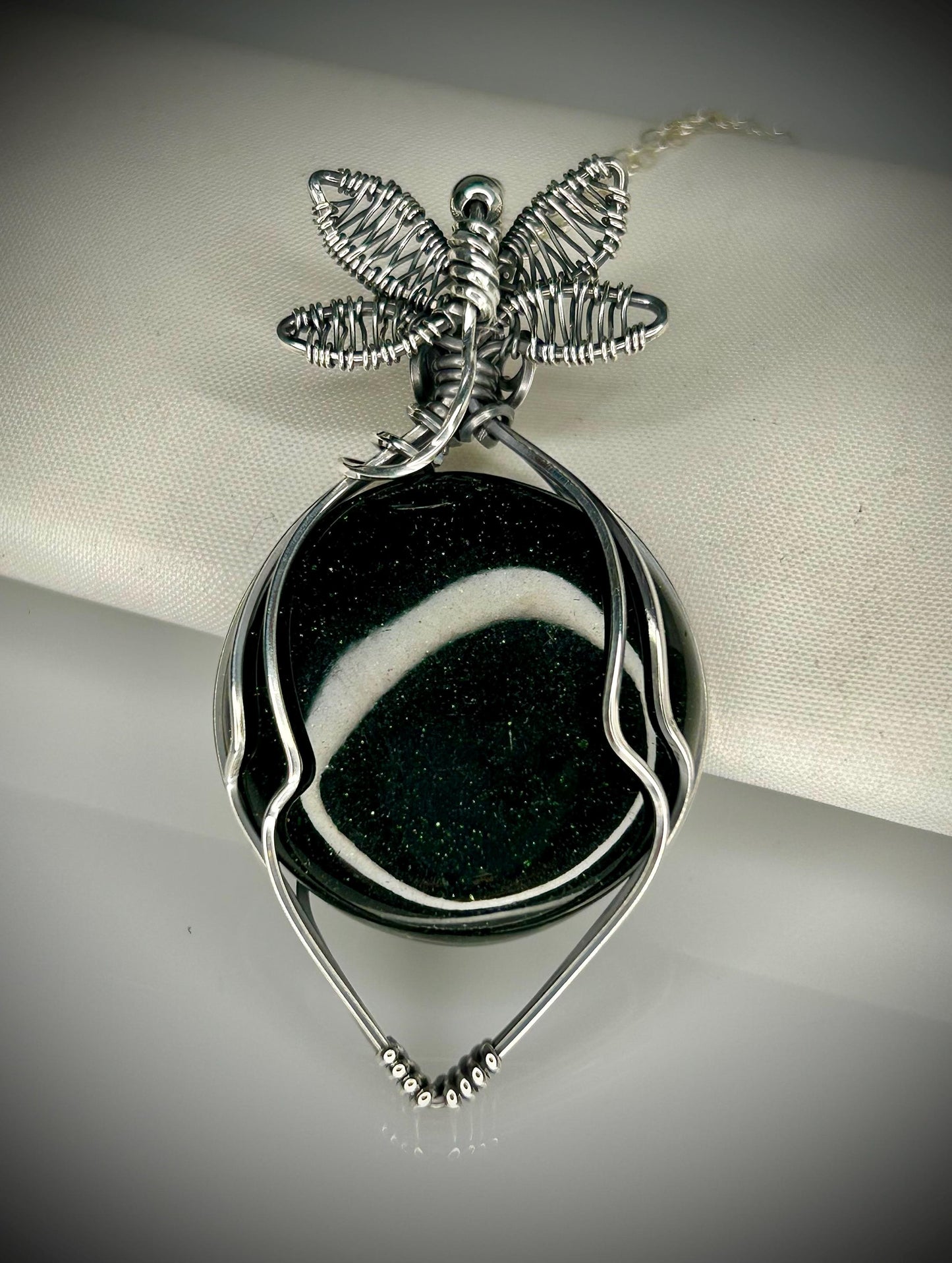 Silver Goldstone Pendant