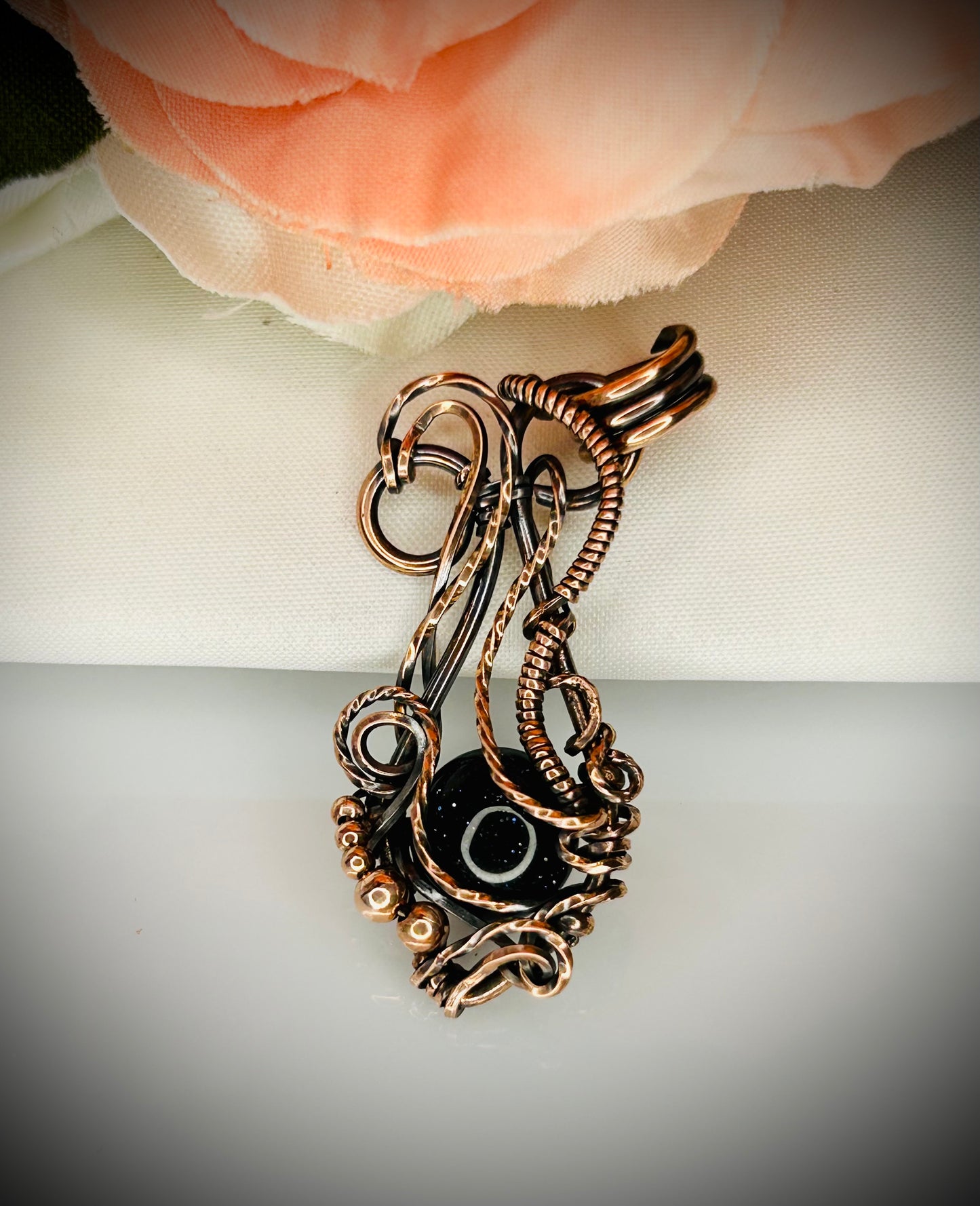Blue Goldstone Pendant