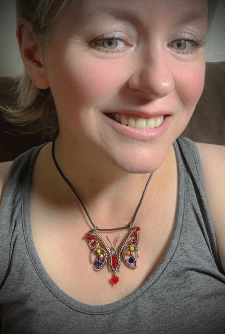 Copper Butterfly Pendant