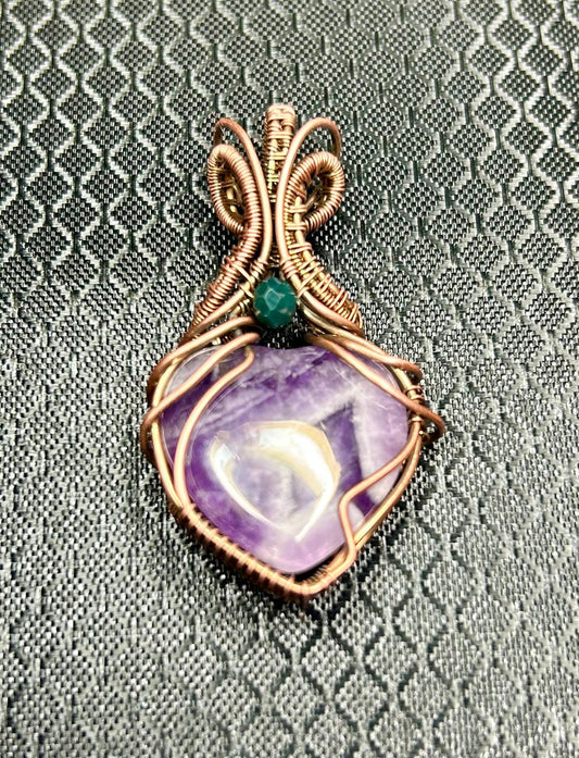 Amethyst Heart Pendant