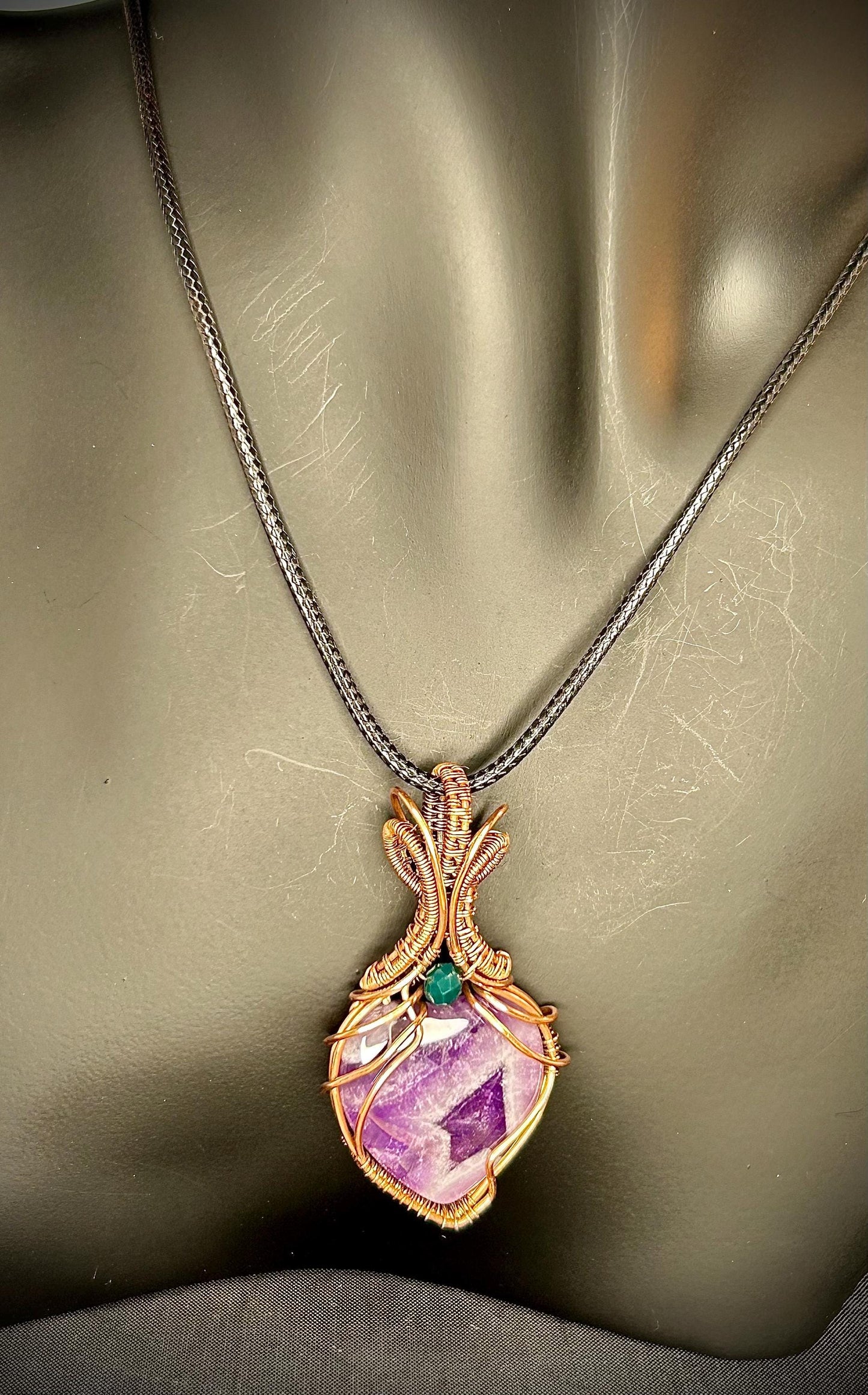 Amethyst Heart Pendant